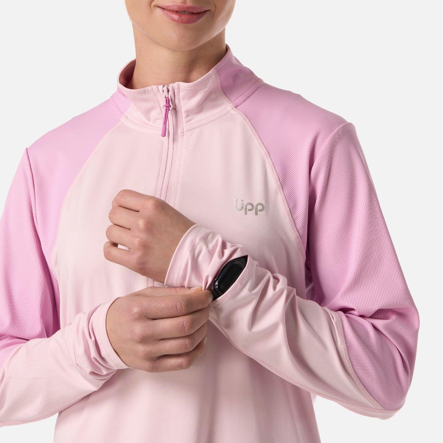 Polerón Mujer Puerto Trucco 1/4 Zip Rosa Lippi V26-3