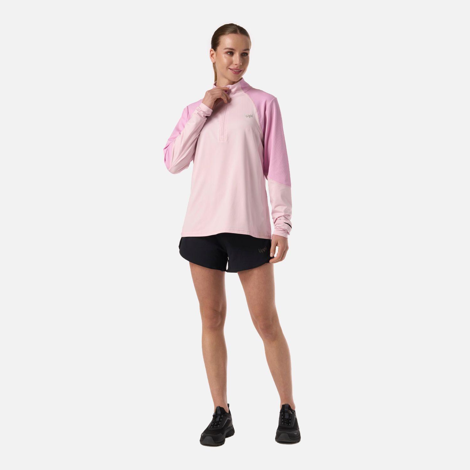 Polerón Mujer Puerto Trucco 1/4 Zip Rosa Lippi V26-5