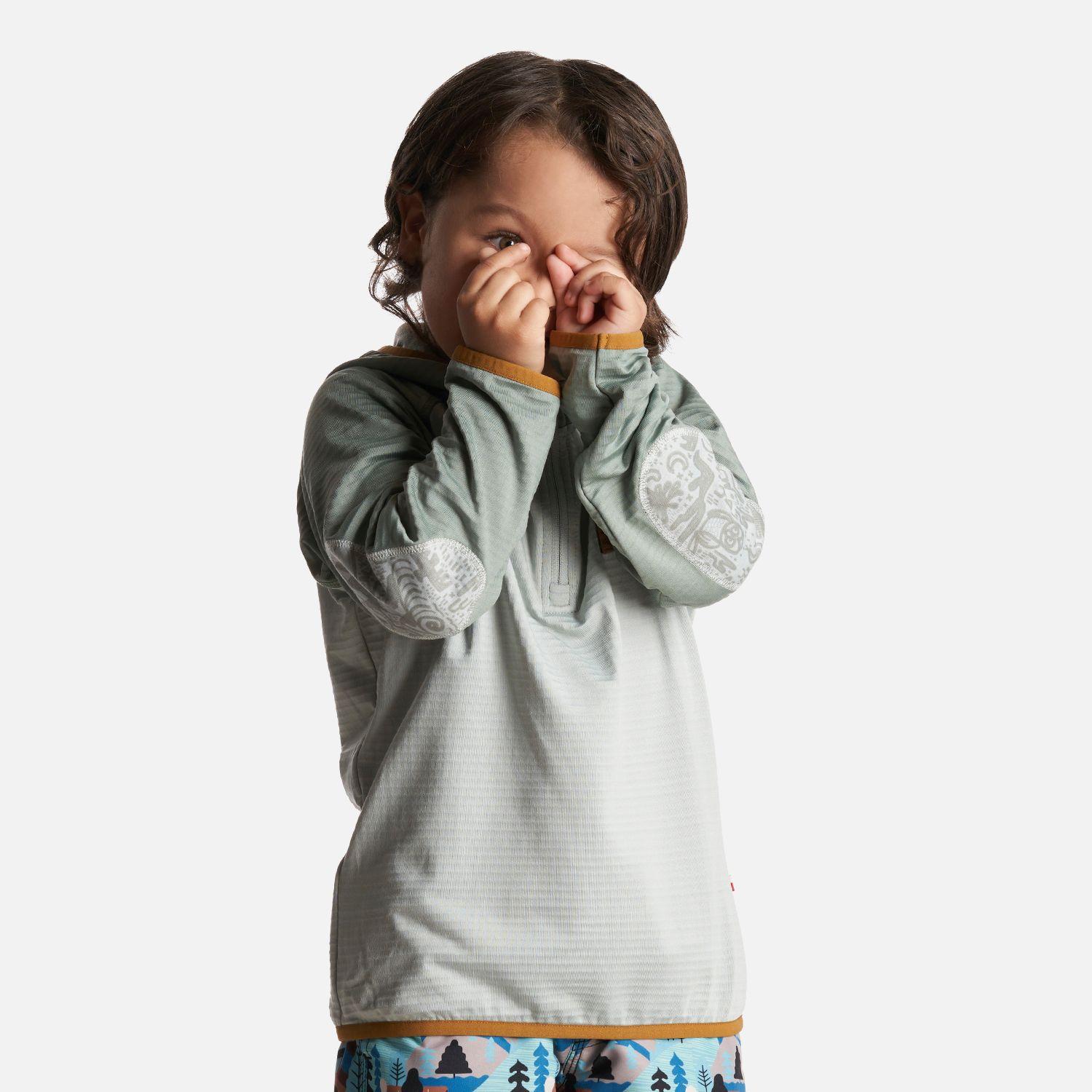 Poleron Unisex Taina poki Verde Grisaceo Haka Honu-2
