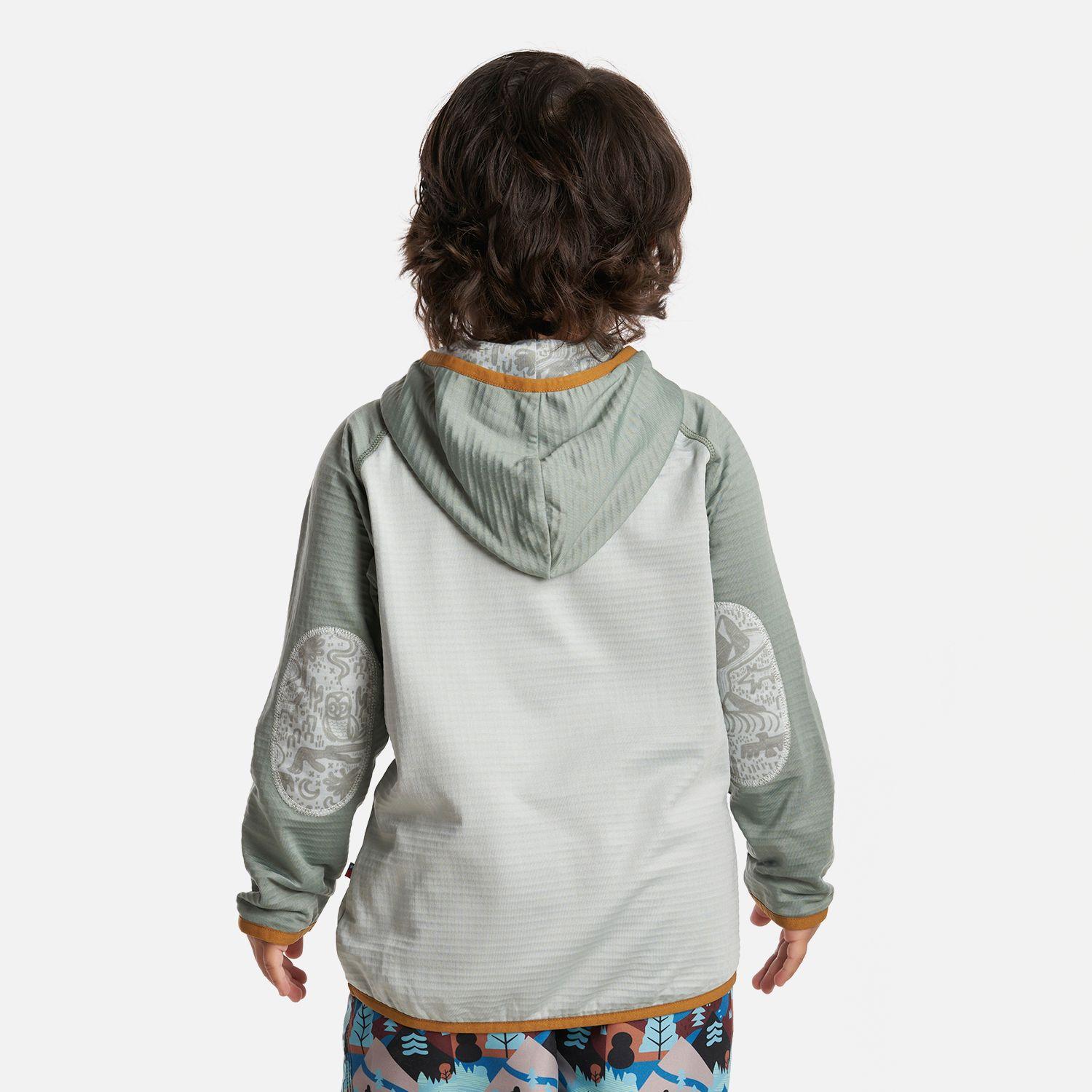 Poleron Unisex Taina poki Verde Grisaceo Haka Honu-3