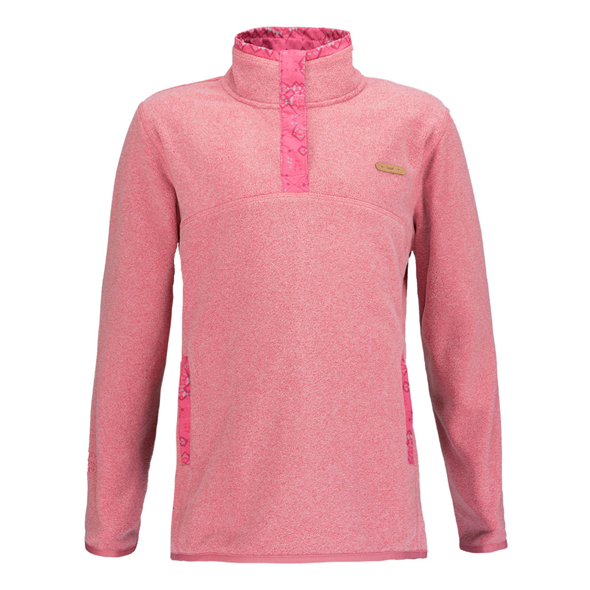 Poleron Niña Route Therm-Pro Pullover Rosa Lippi-0