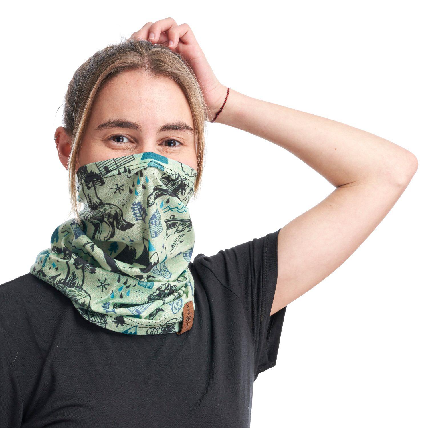 Headex Unisex Cuello Fauna Verde Agua Haka Honu V22-2