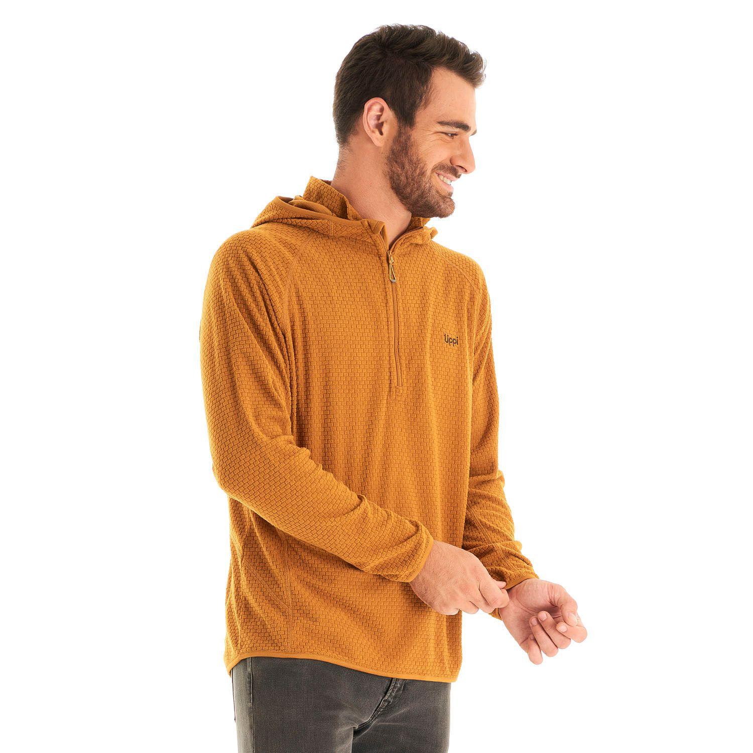 Poleron Hombre Jacaranda Nano-F 14 Zip Hoody Mostaza Lippi-2