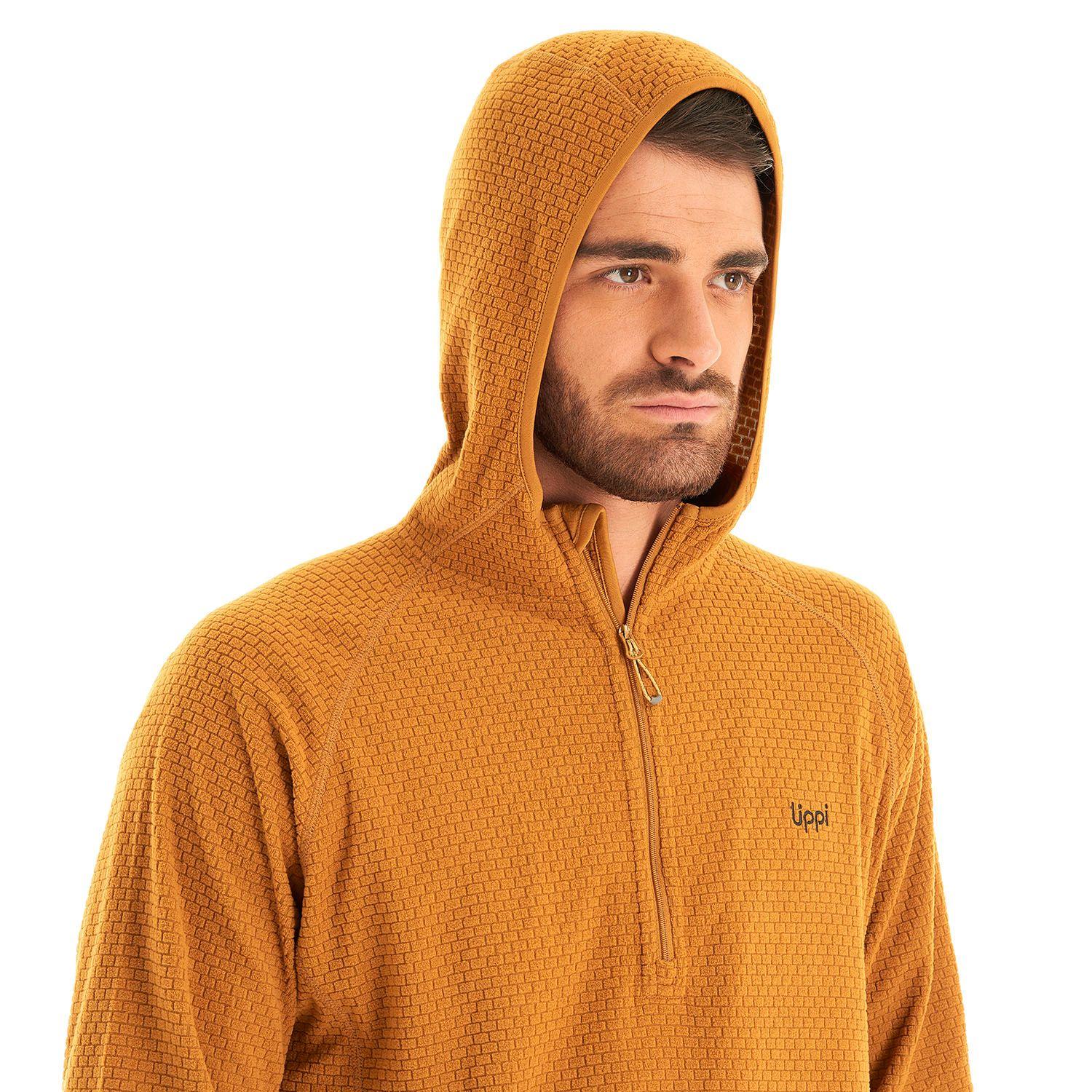 Poleron Hombre Jacaranda Nano-F 14 Zip Hoody Mostaza Lippi-7