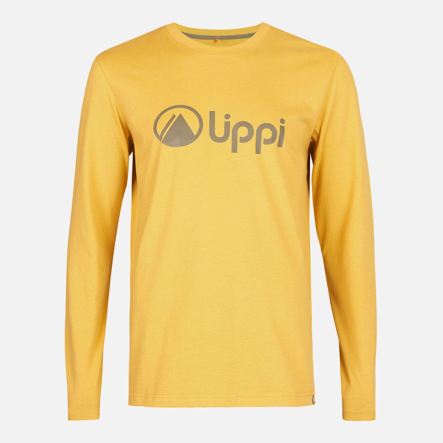 Polera Hombre Logo Lippi Long Sleeve T-Shirt Mostaza Lippi-0