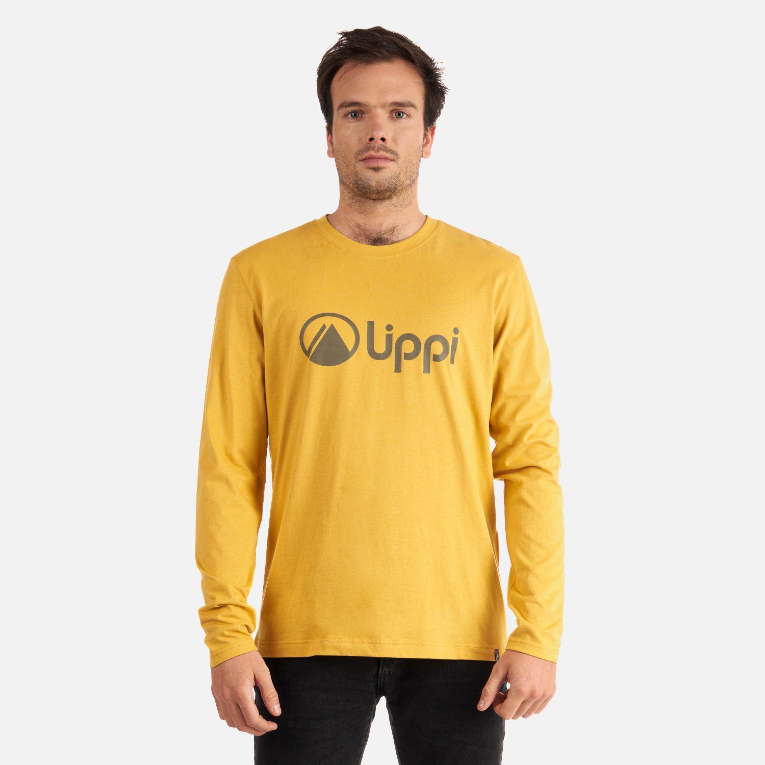 Polera Hombre Logo Lippi Long Sleeve T-Shirt Mostaza Lippi-1
