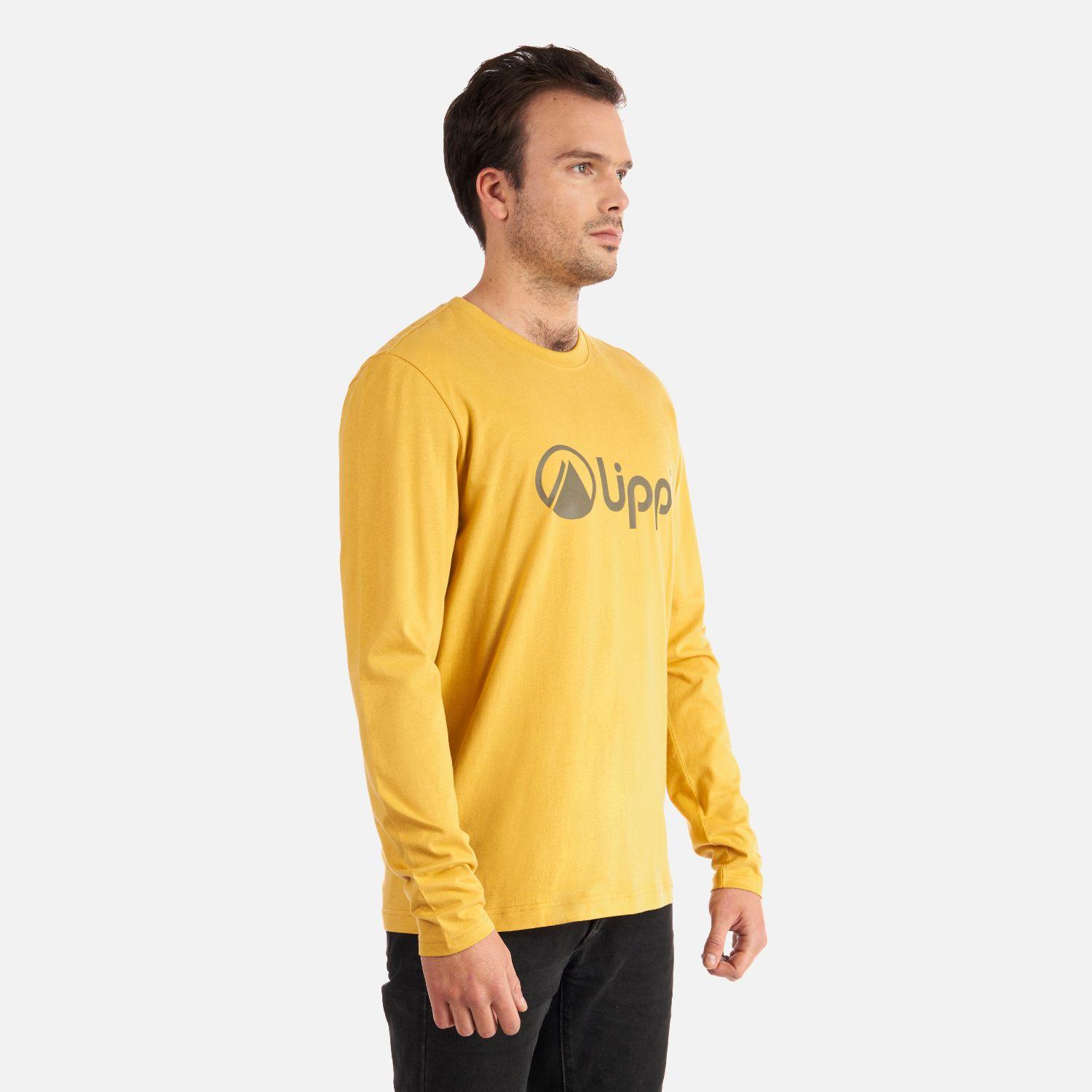 Polera Hombre Logo Lippi Long Sleeve T-Shirt Mostaza Lippi-2