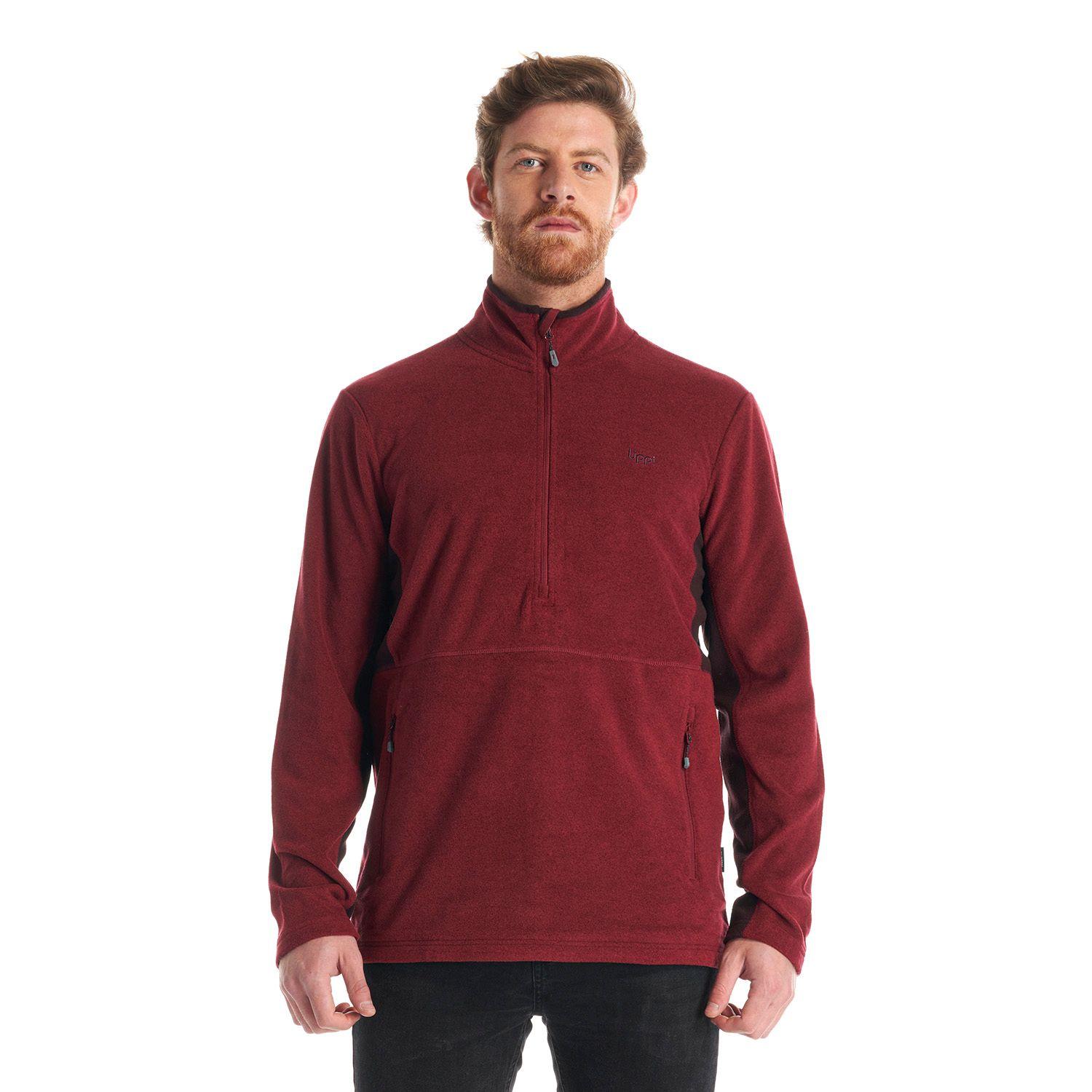 Poleron Hombre Lighter Nano-F 14 Zip Vino Lippi V22-1