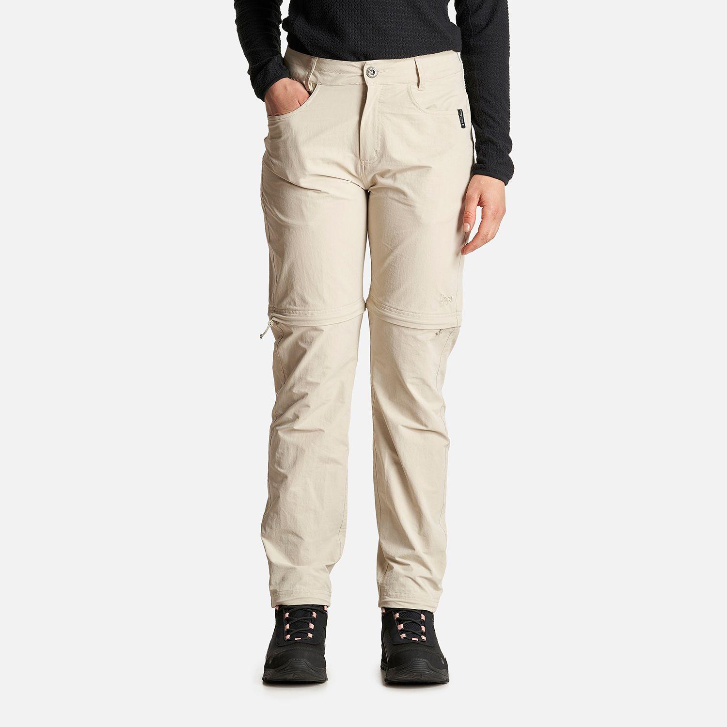 Pantalon Mujer Enduring Mix-2 Q-Dry Pants Crema Lippi-1
