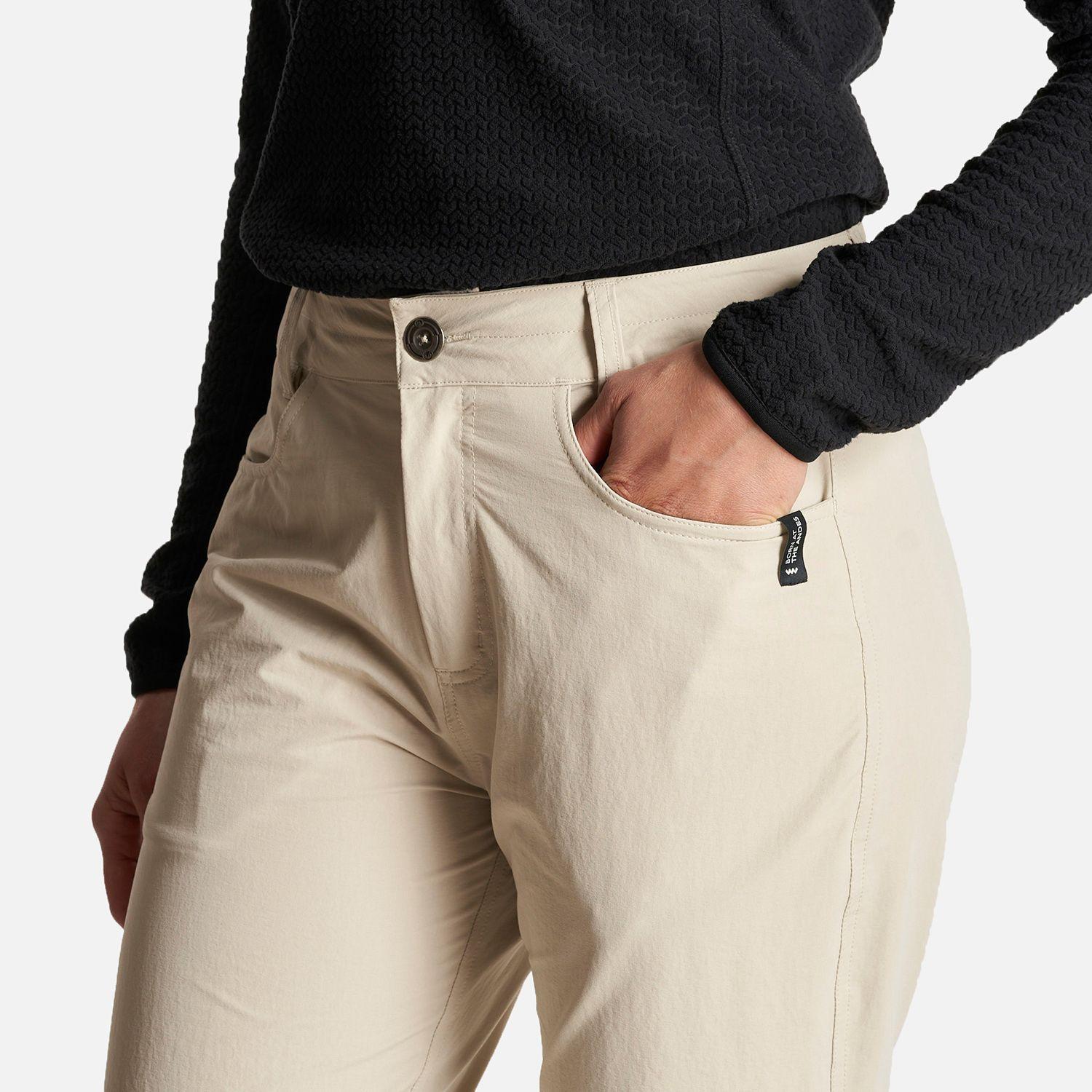 Pantalon Mujer Enduring Mix-2 Q-Dry Pants Crema Lippi-4