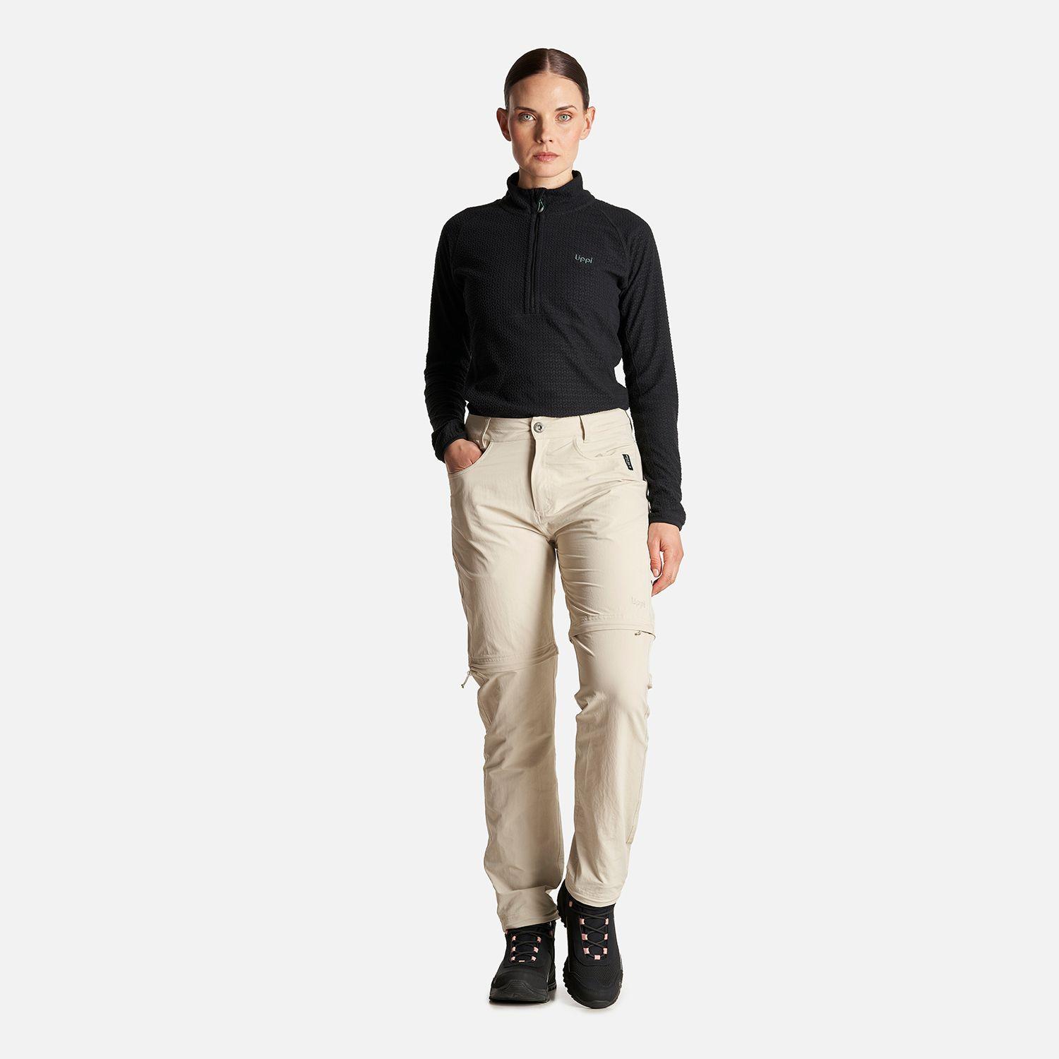 Pantalon Mujer Enduring Mix-2 Q-Dry Pants Crema Lippi-7