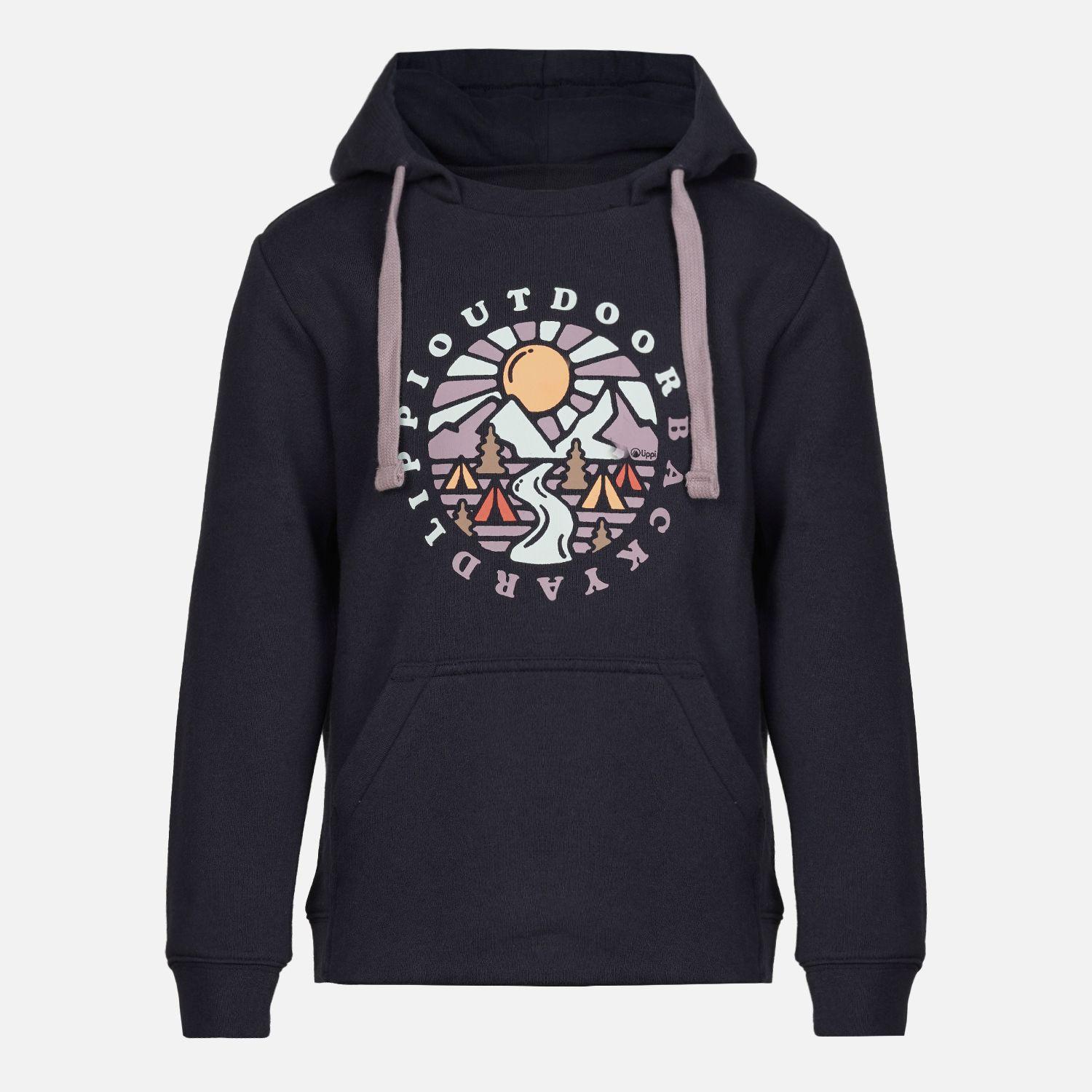 Poleron Niña Insigne Hoody Sweatshirt Azul Piedra Lippi V23-0