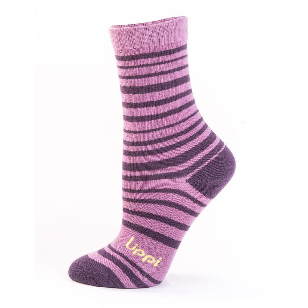 Calcetín Mujer Hualle Cassual Morado Lippi-0