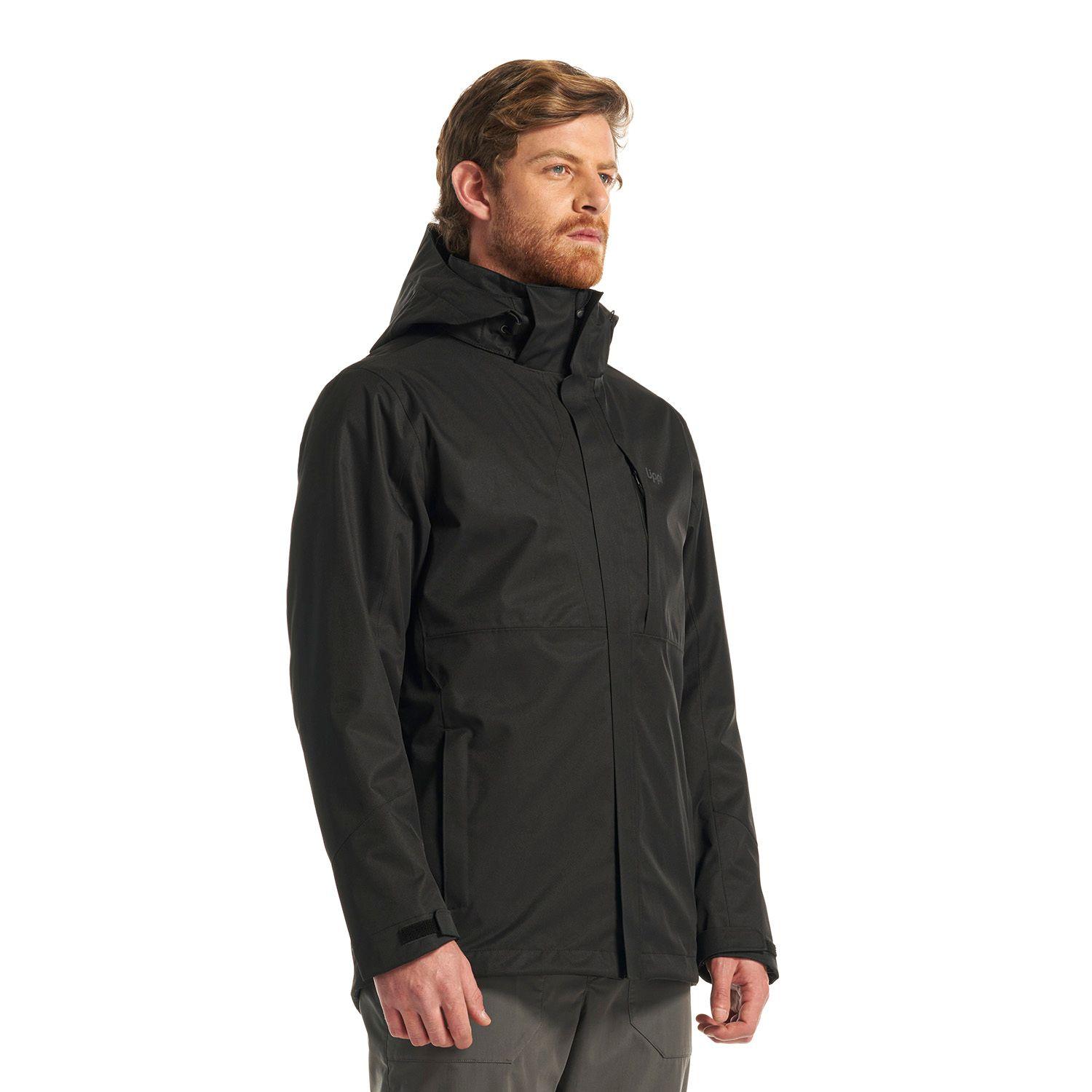 Chaqueta Hombre Tres Cruces Fusion-3 Hoody Jacket Negro/ Negro Lippi-2