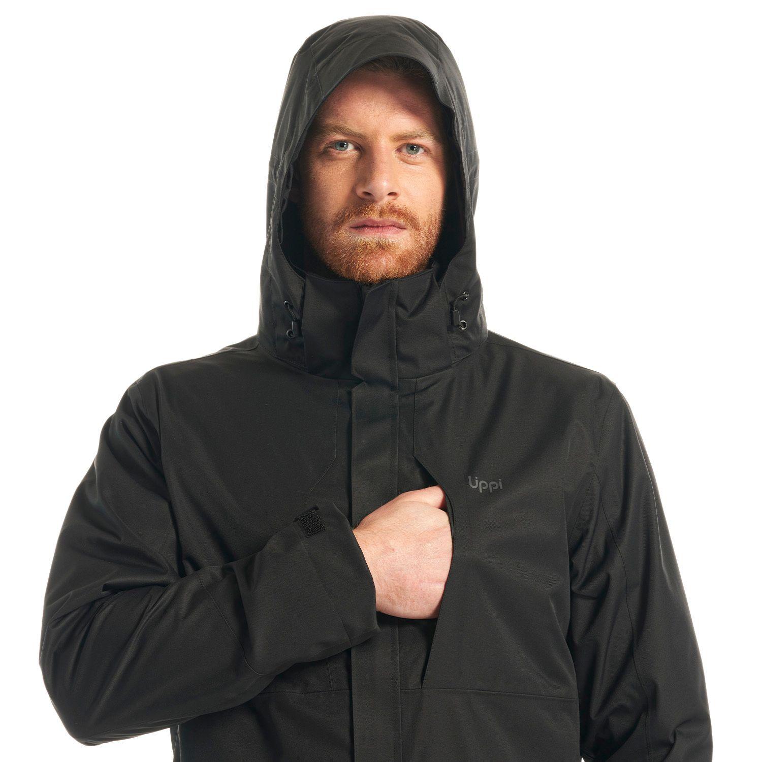 Chaqueta Hombre Tres Cruces Fusion-3 Hoody Jacket Negro/ Negro Lippi-6