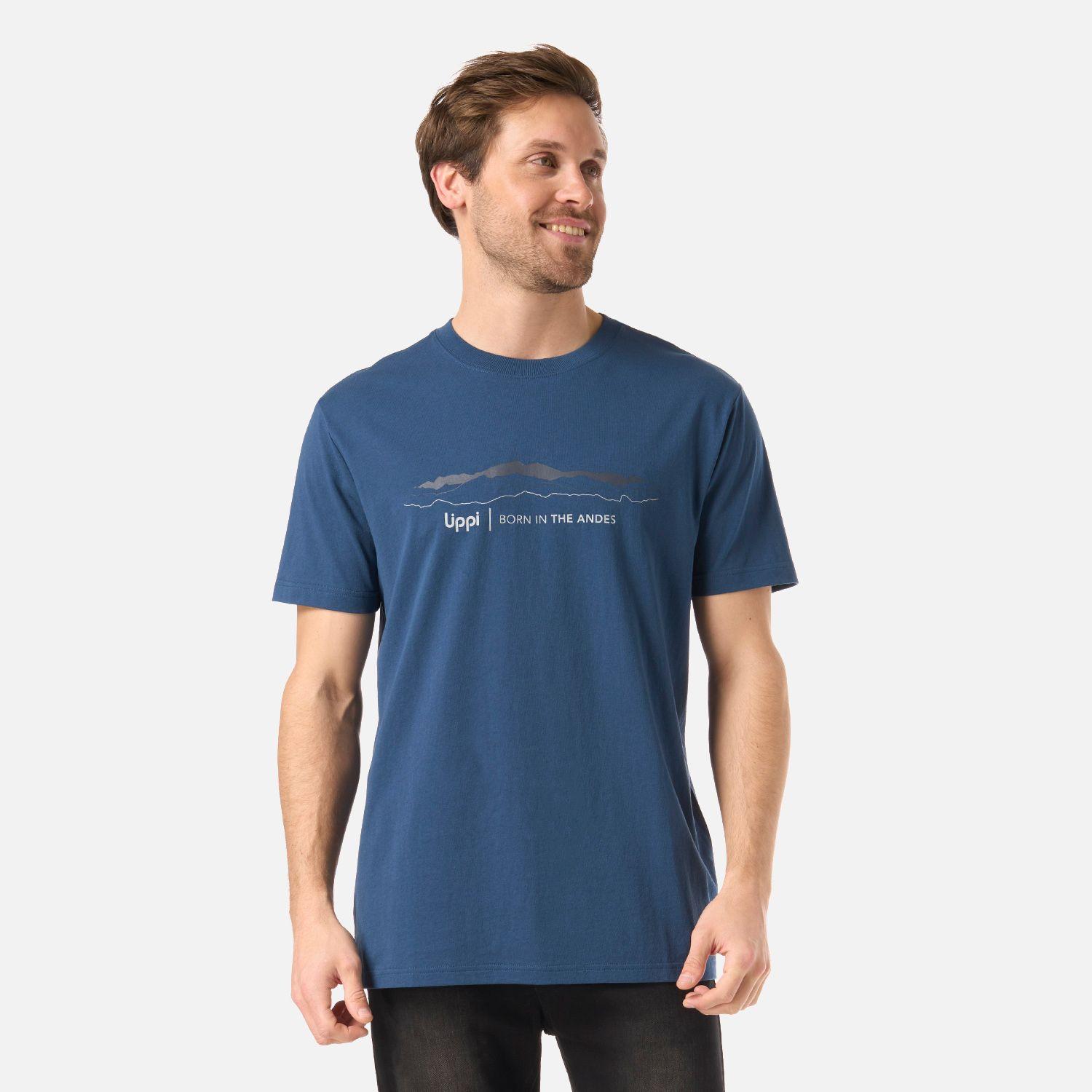 Polera Hombre Logo Lippi Front Print T-Shirt Azul Oscuro Lippi V26-0