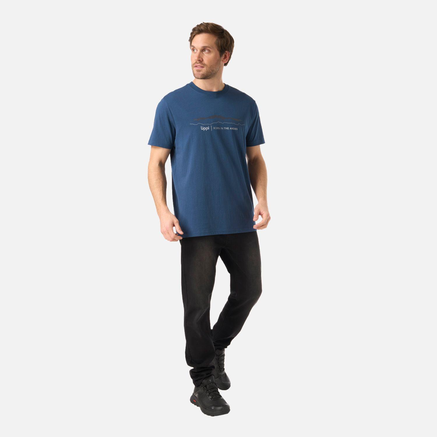 Polera Hombre Logo Lippi Front Print T-Shirt Azul Oscuro Lippi V26-4