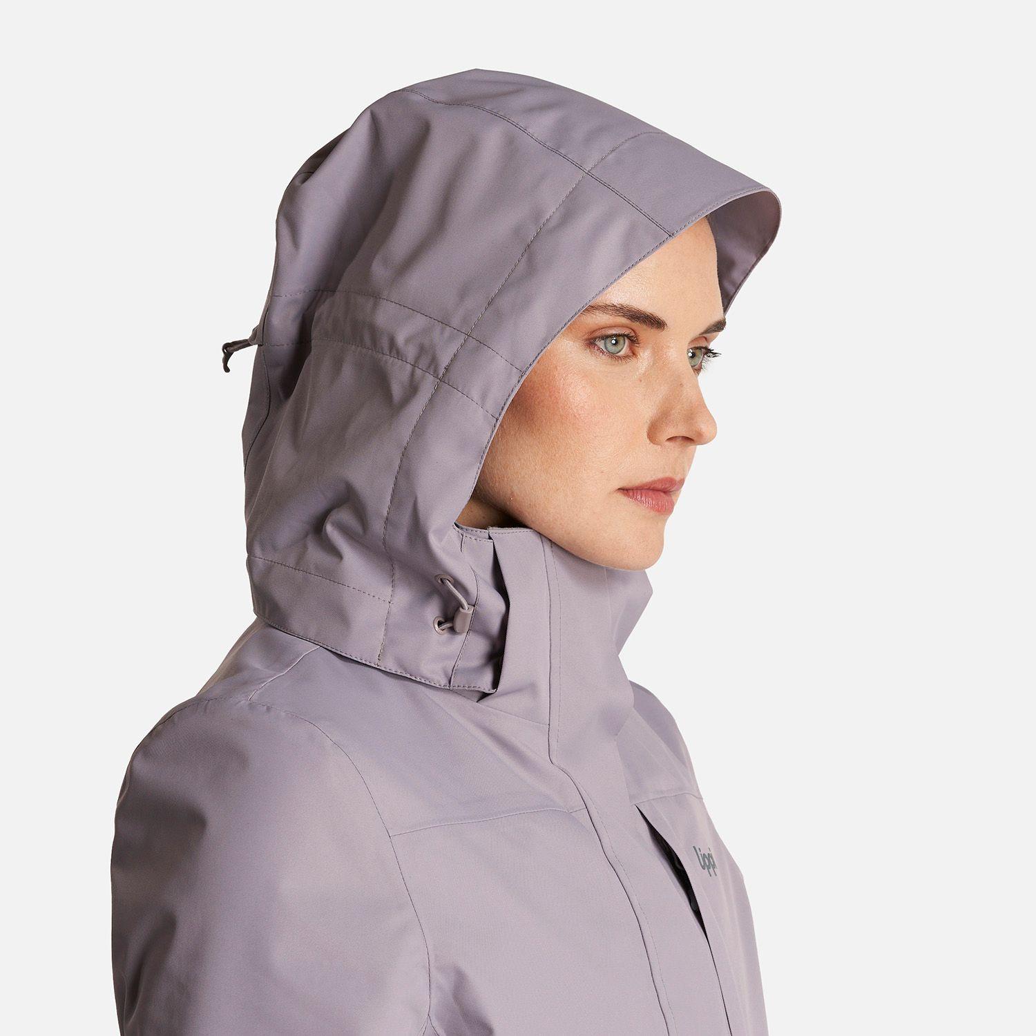 Chaqueta Mujer Tres Cruces Fusion-3 Hoody Jacket Malva/Gris Medio Lippi-5