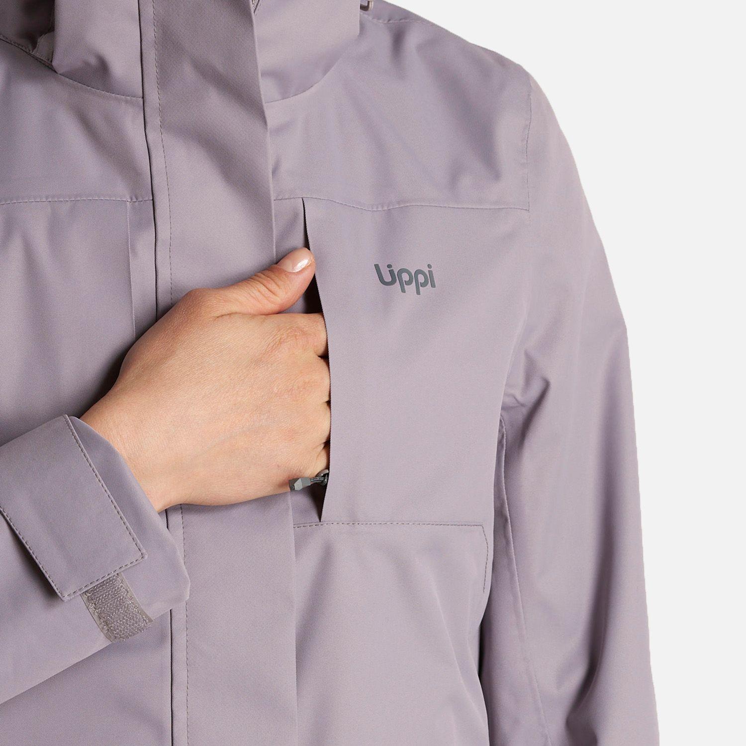 Chaqueta Mujer Tres Cruces Fusion-3 Hoody Jacket Malva/Gris Medio Lippi-6