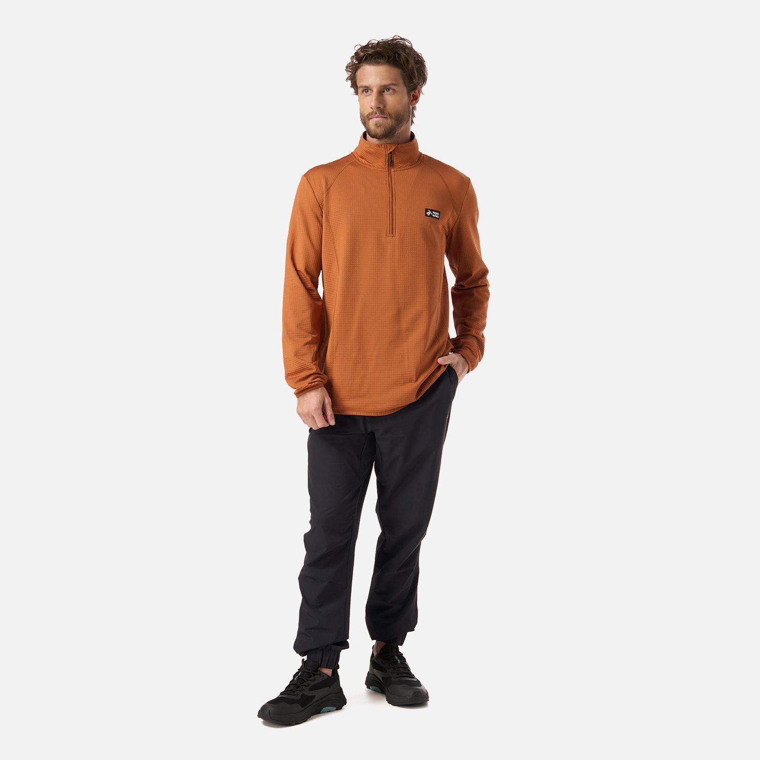 Polerón Hombre Taina Mostaza Oscuro Haka Honu V26-4