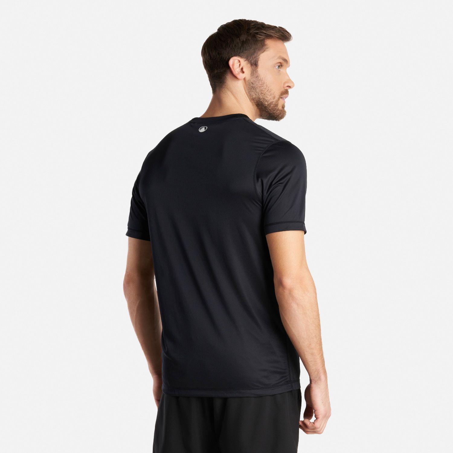 Polera Hombre Core Q-Dry T-Shirt Negro Lippi I24-3