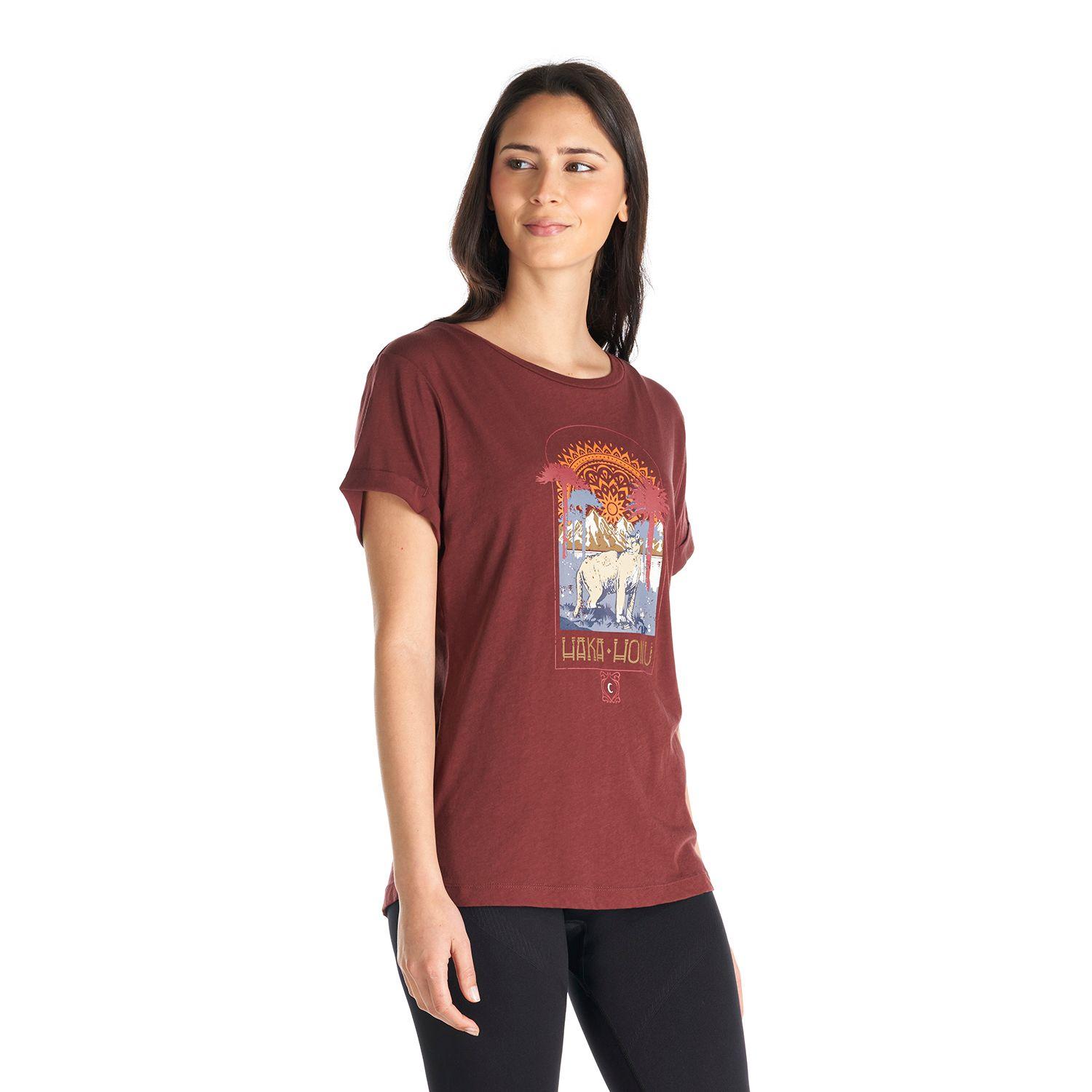 Polera Mujer Polo Burdeo Haka Honu-2