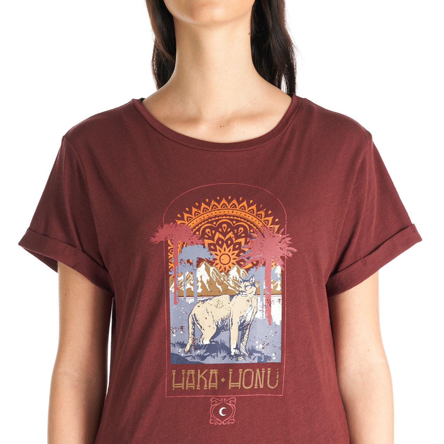 Polera Mujer Polo Burdeo Haka Honu-6