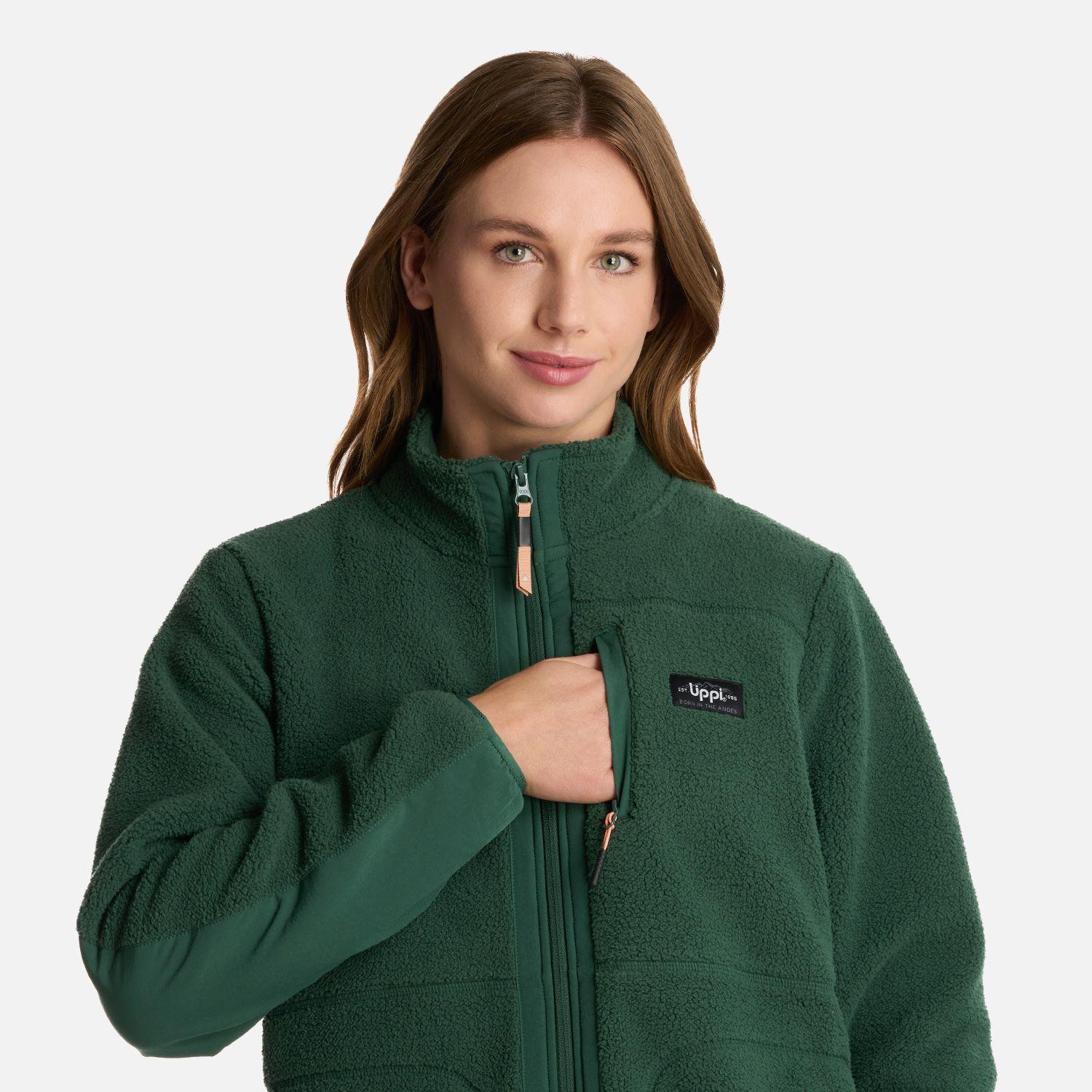 Polar Mujer Hug-Like Shaggy Pro Verde Botella Lippi I25-3
