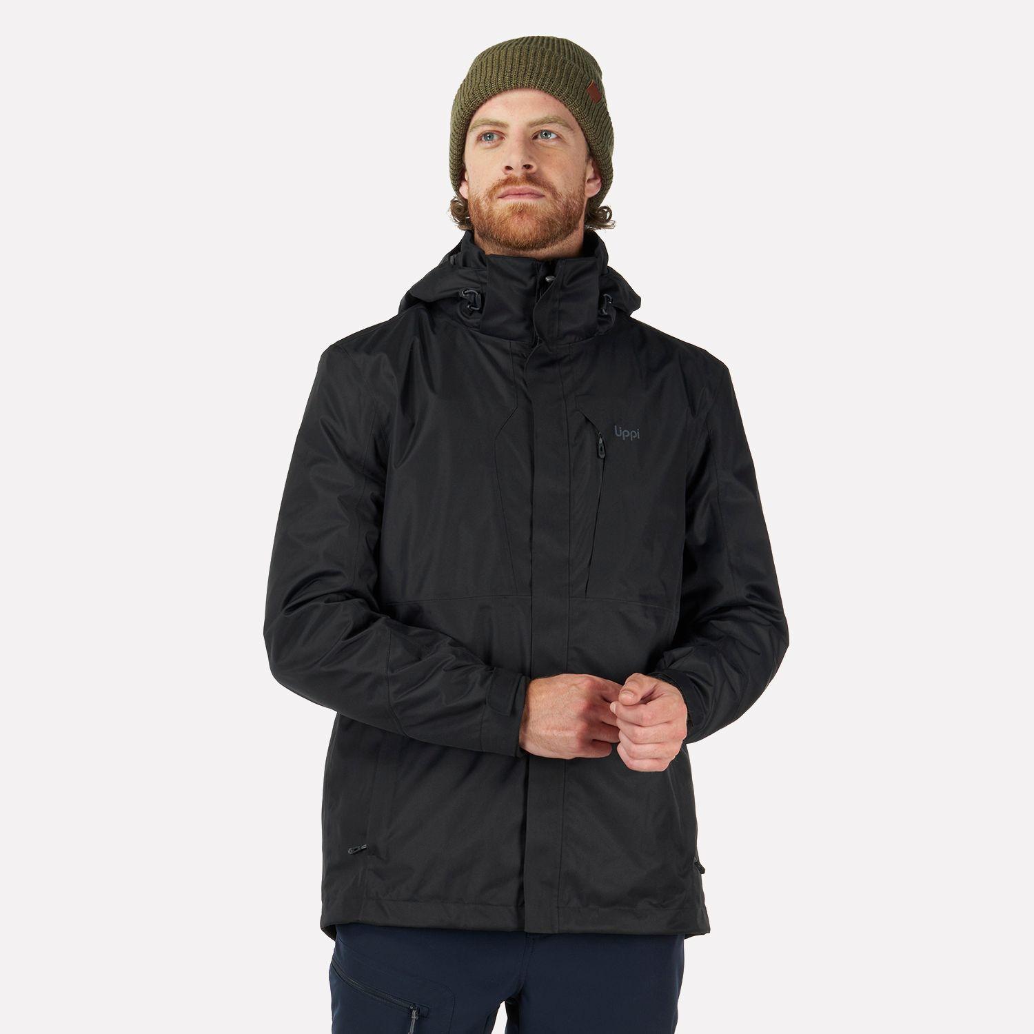 Chaqueta Hombre Tres Cruces Fusion-3 Hoody Jacket Negro Lippi I22-1