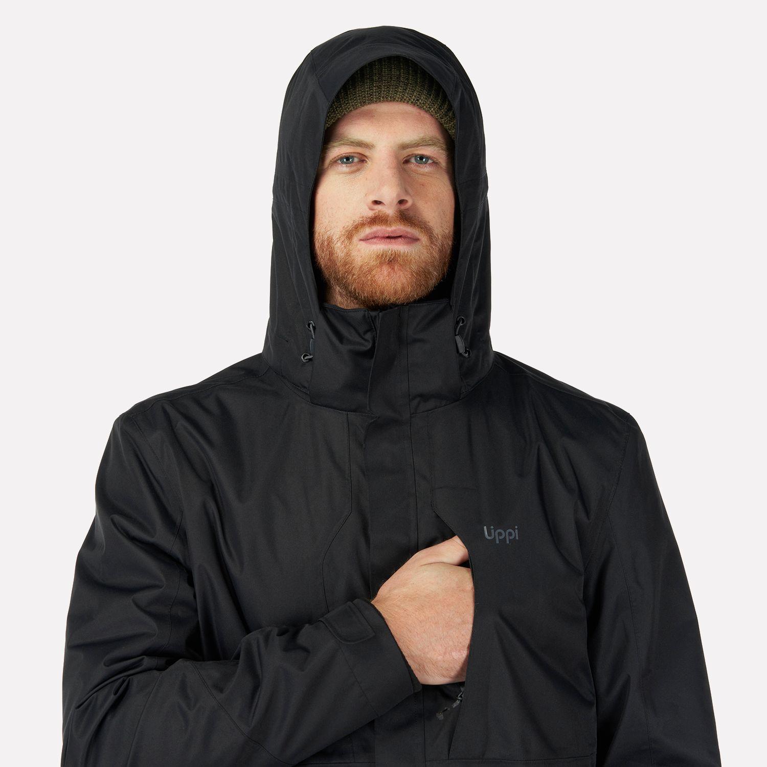 Chaqueta Hombre Tres Cruces Fusion-3 Hoody Jacket Negro Lippi I22-5