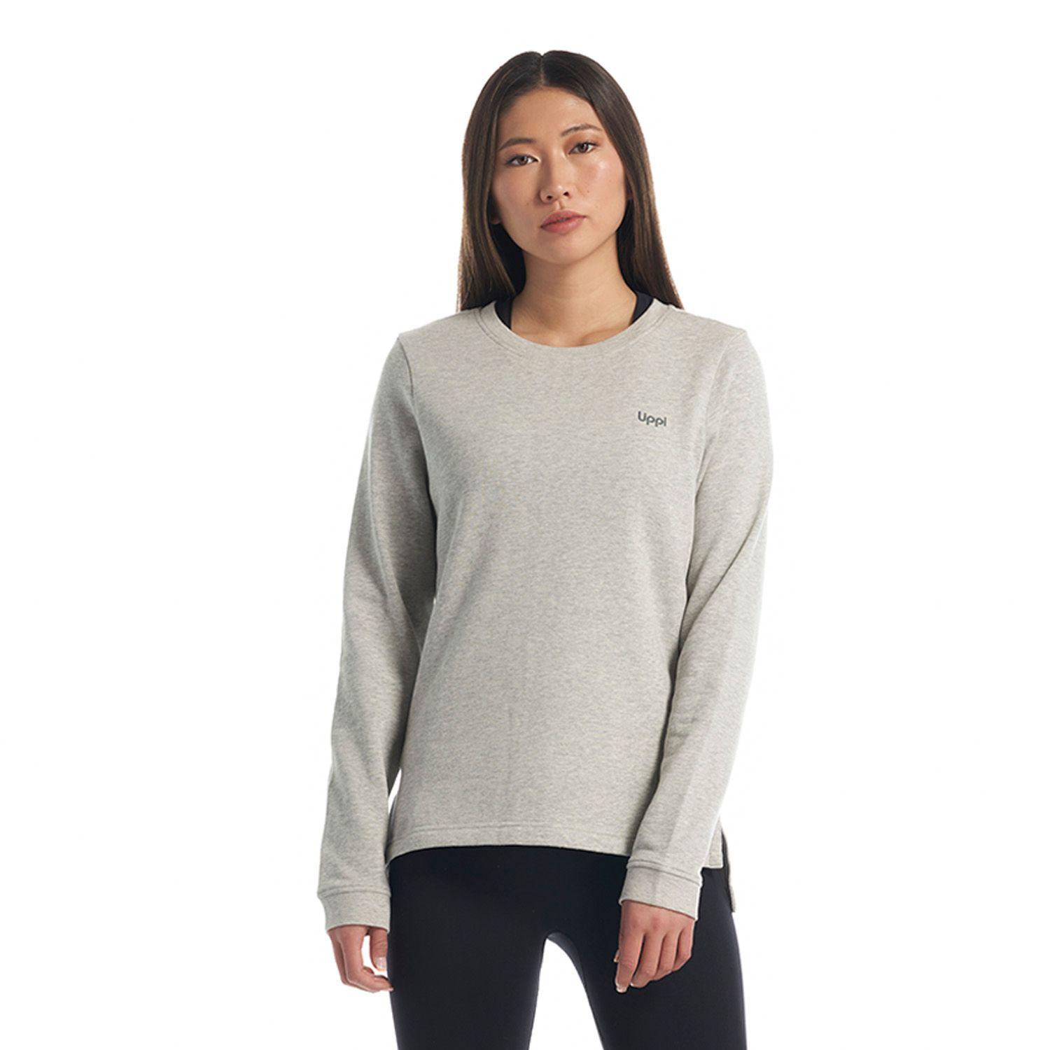 Poleron Mujer Insigne Sweatshirt Gris Lippi-1