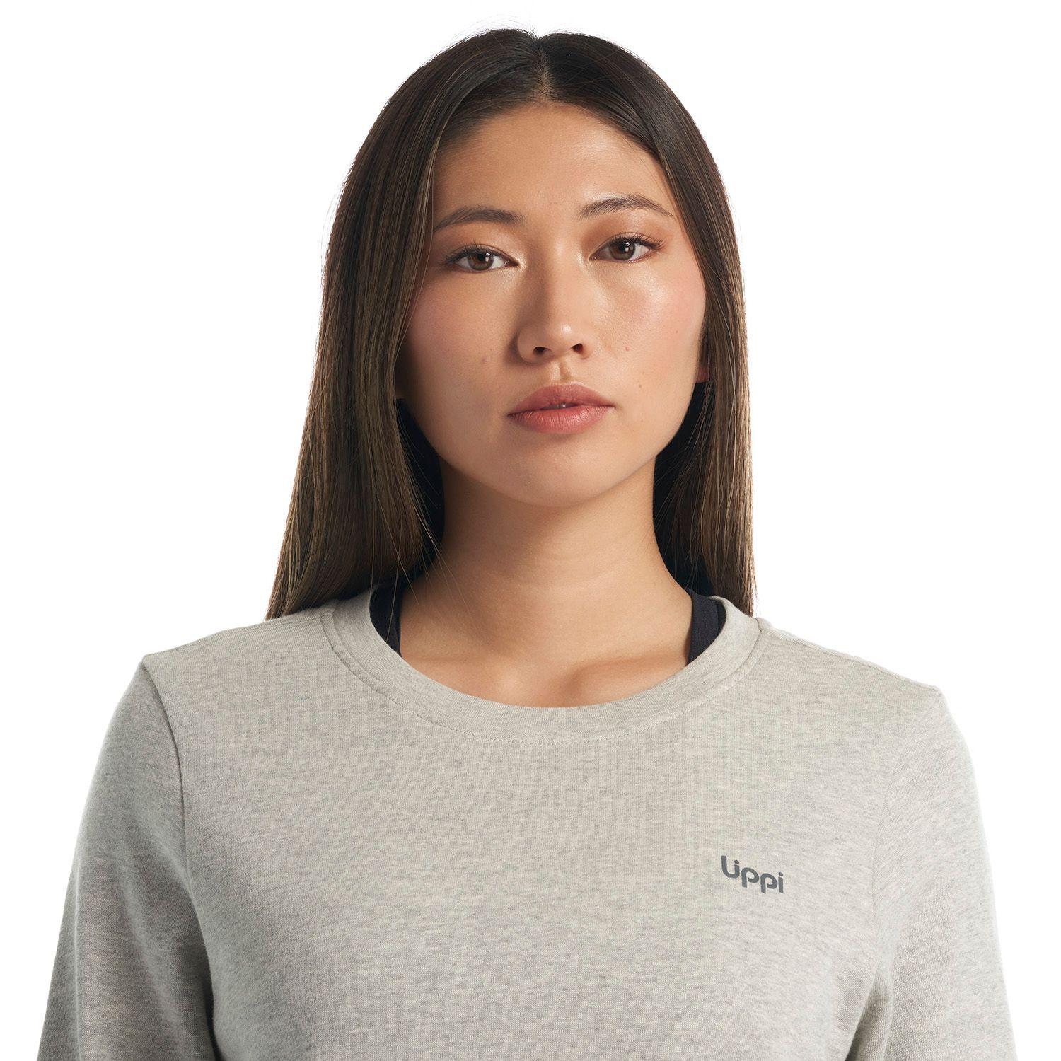 Poleron Mujer Insigne Sweatshirt Gris Lippi-7