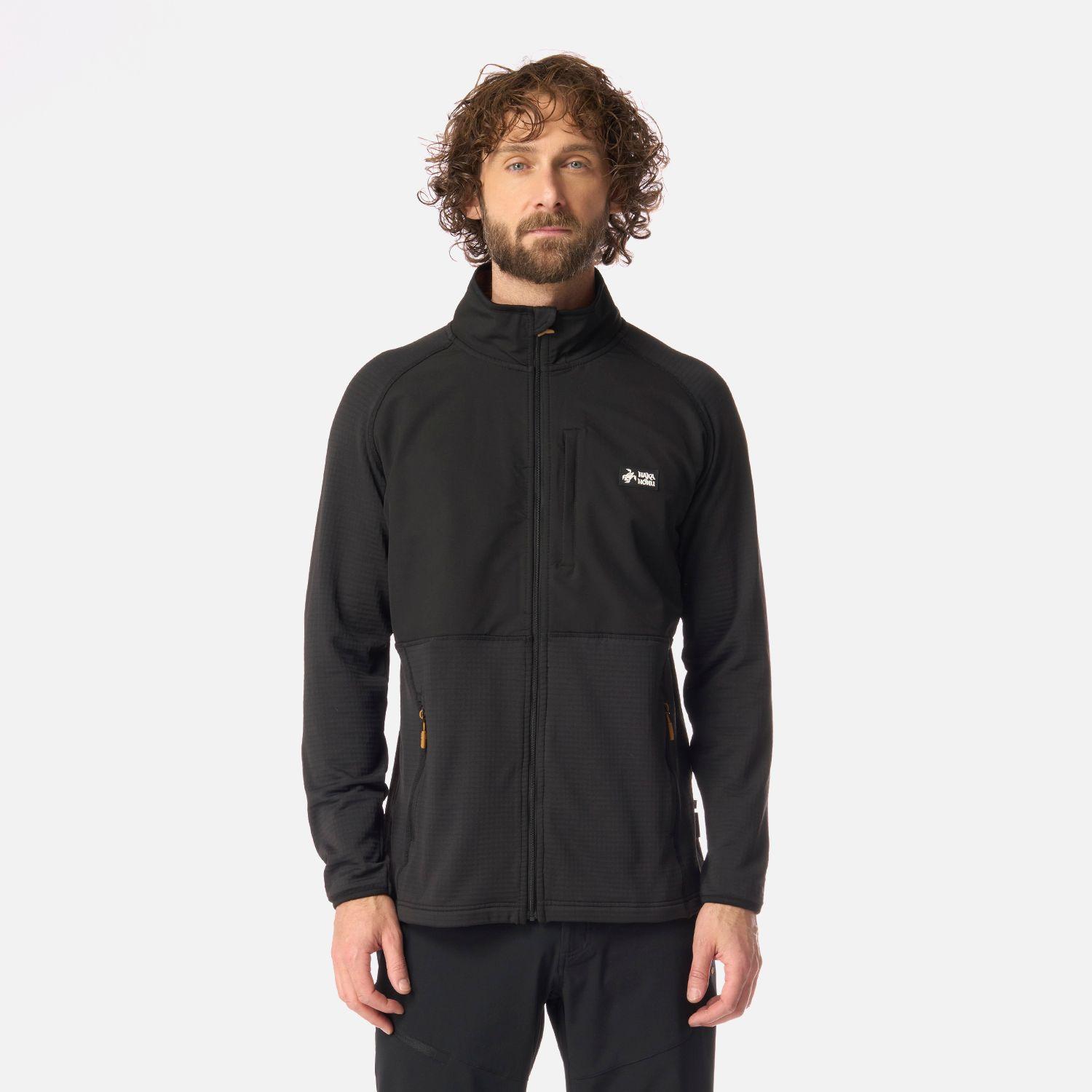 Polerón Hombre Taina Full Zip Negro Haka Honu I26-0
