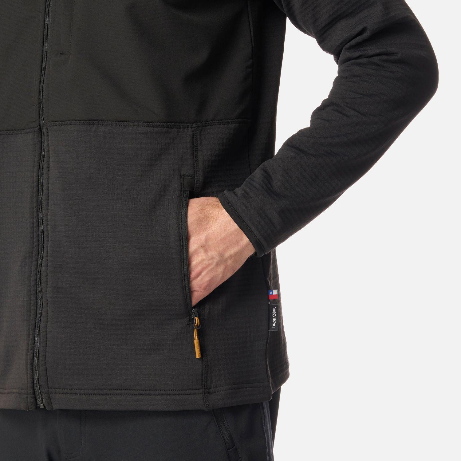 Polerón Hombre Taina Full Zip Negro Haka Honu I26-4
