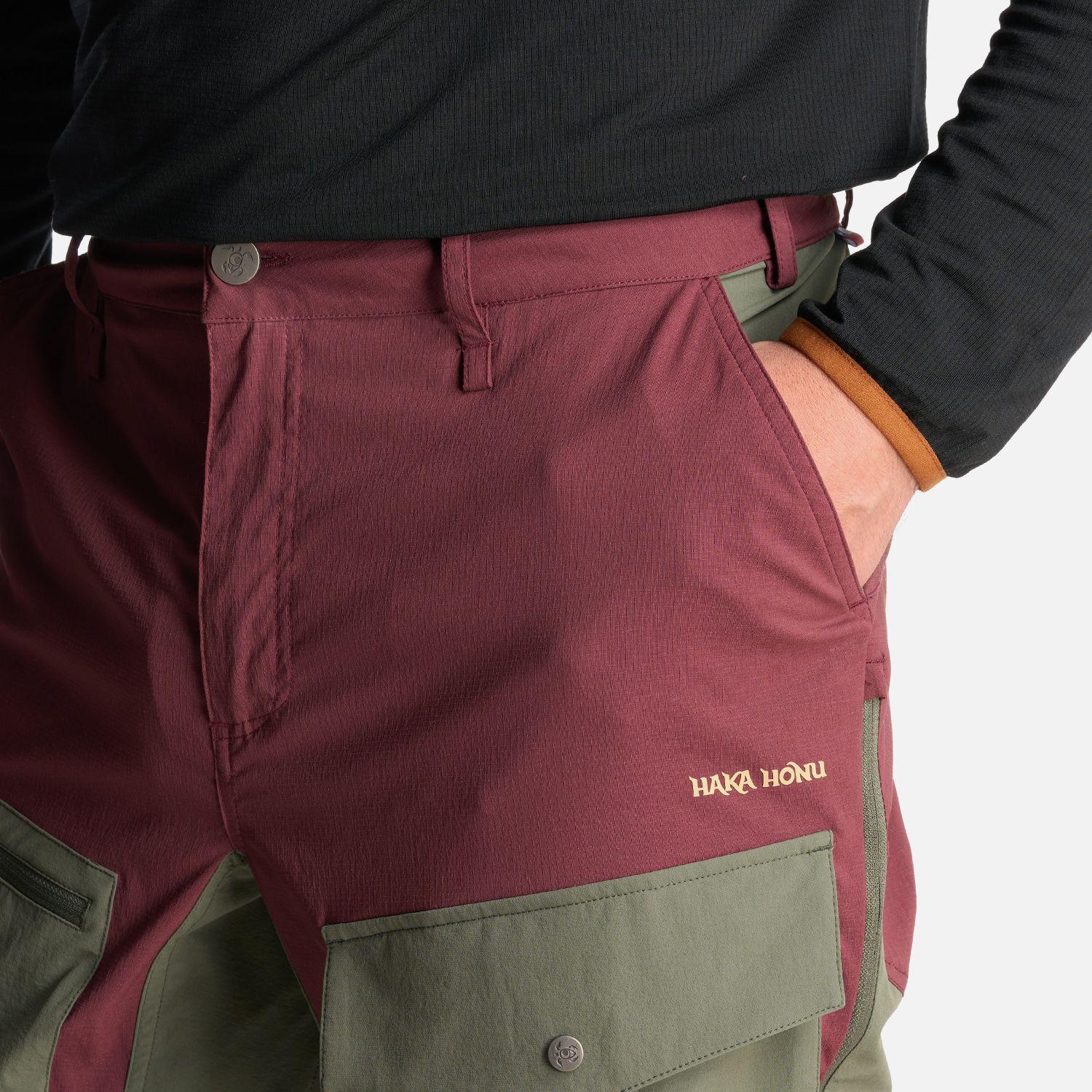 Pantalon Hombre Boina Negra Burdeo Haka Honu I24-5
