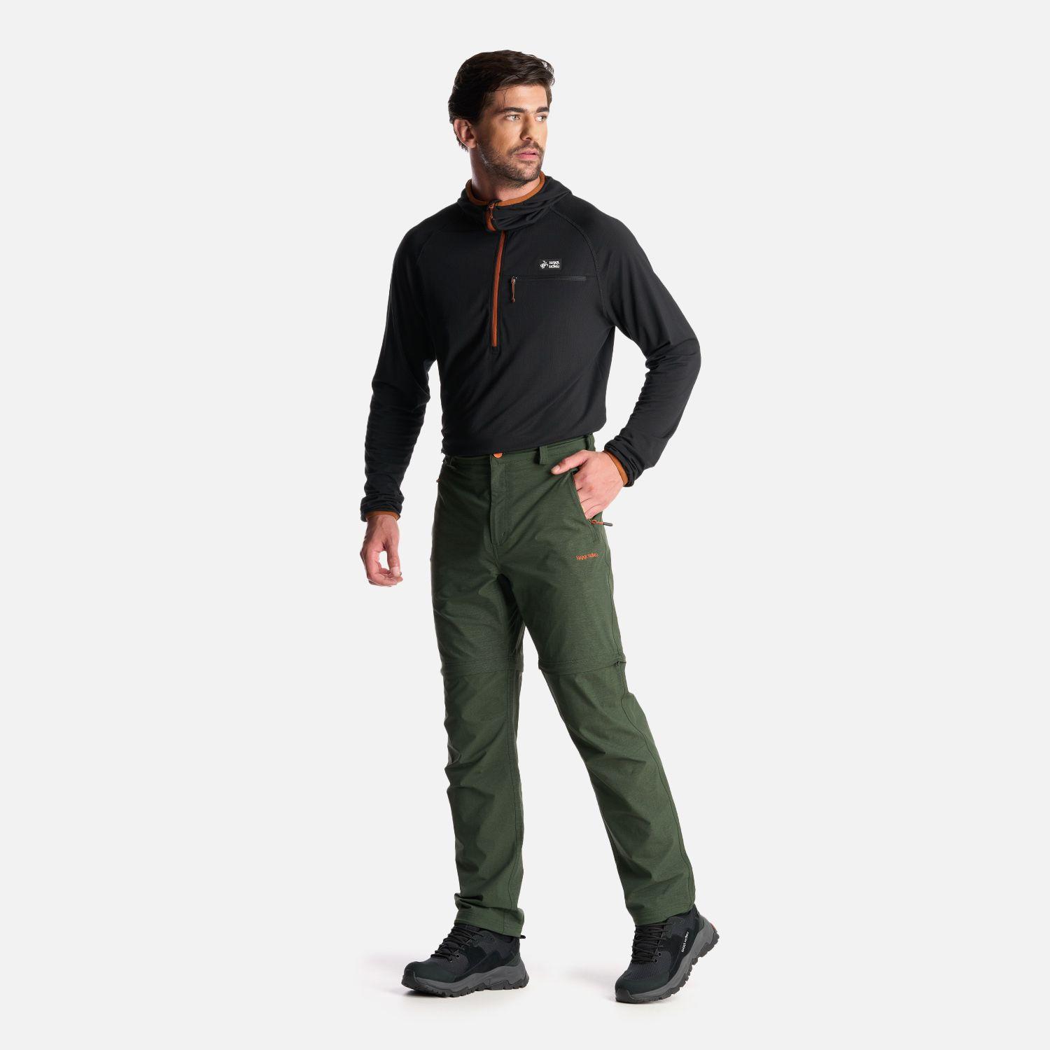 Pantalon Hombre Desmontalo Verde Militar Haka Honu I24-8