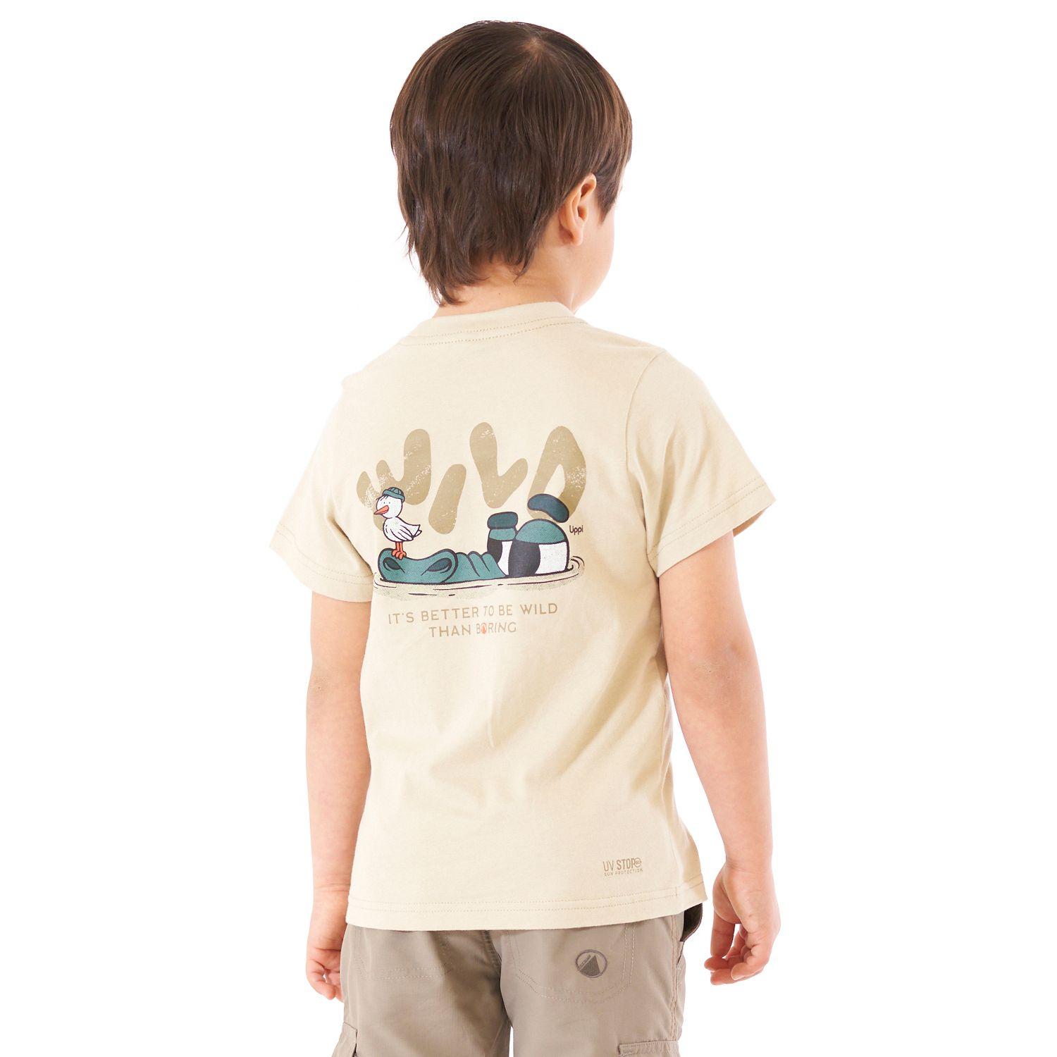 Polera Niño Aquatic UV-Stop T-Shirt Crudo Lippi-3