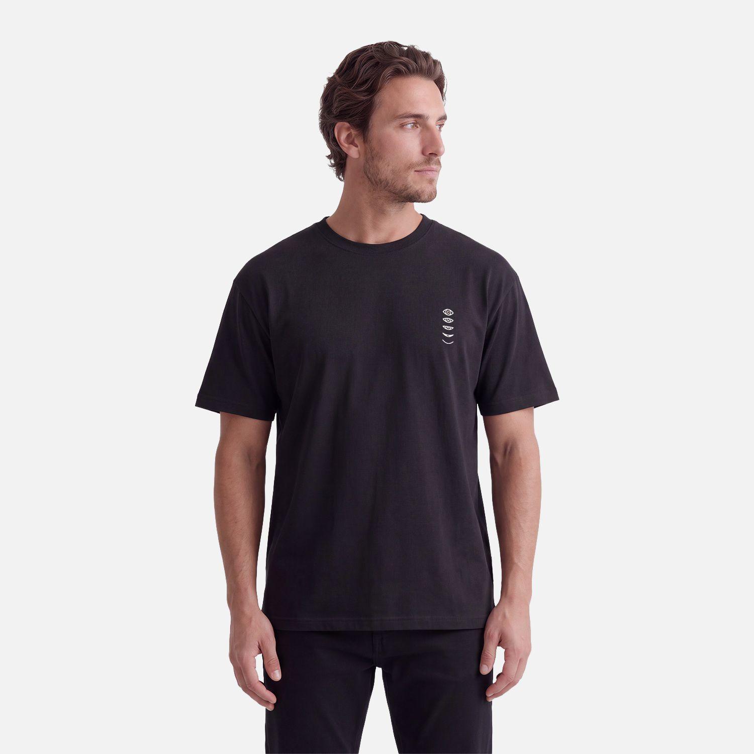 Polera Hombre Parcel Negro Haka Honu V27-0