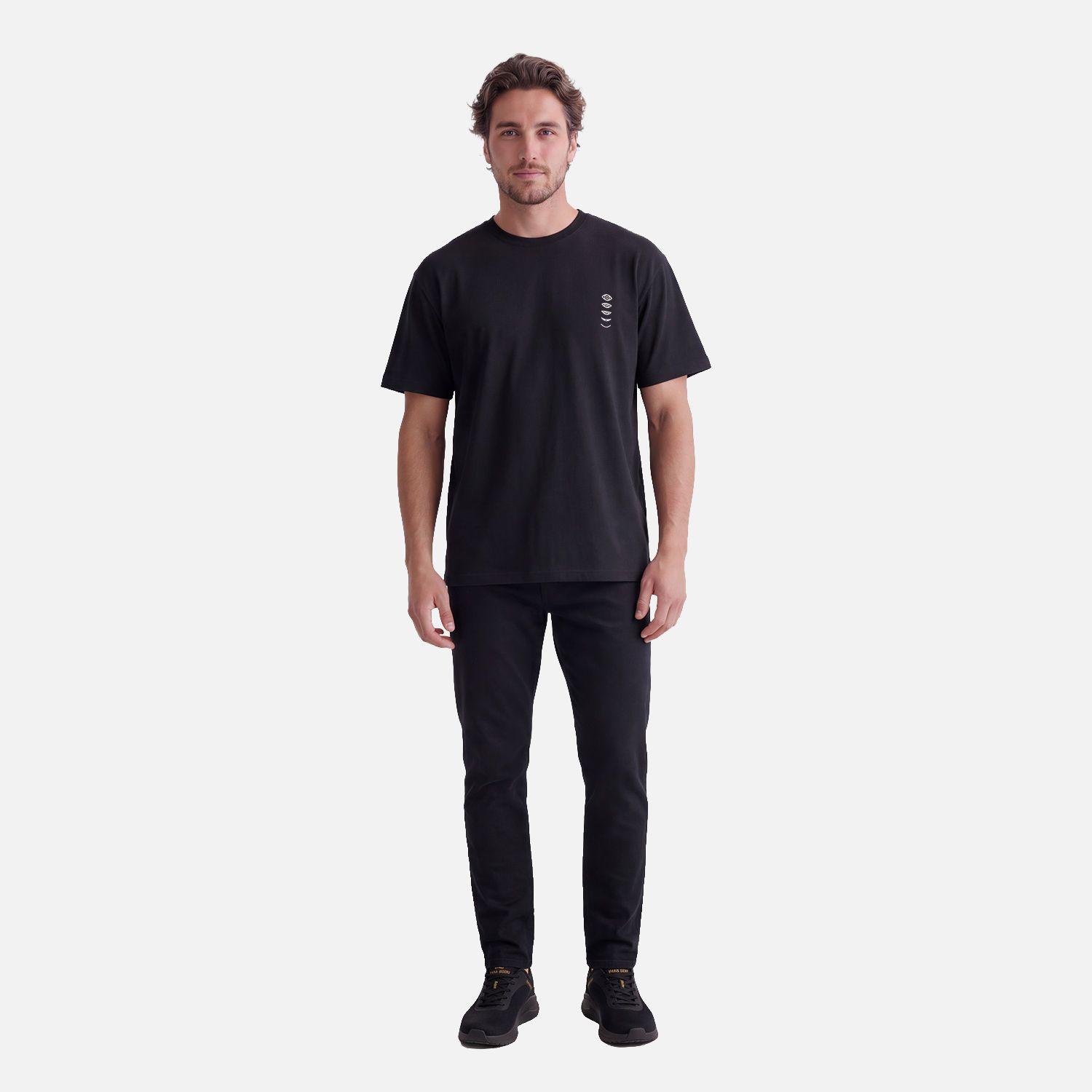 Polera Hombre Parcel Negro Haka Honu V27-3
