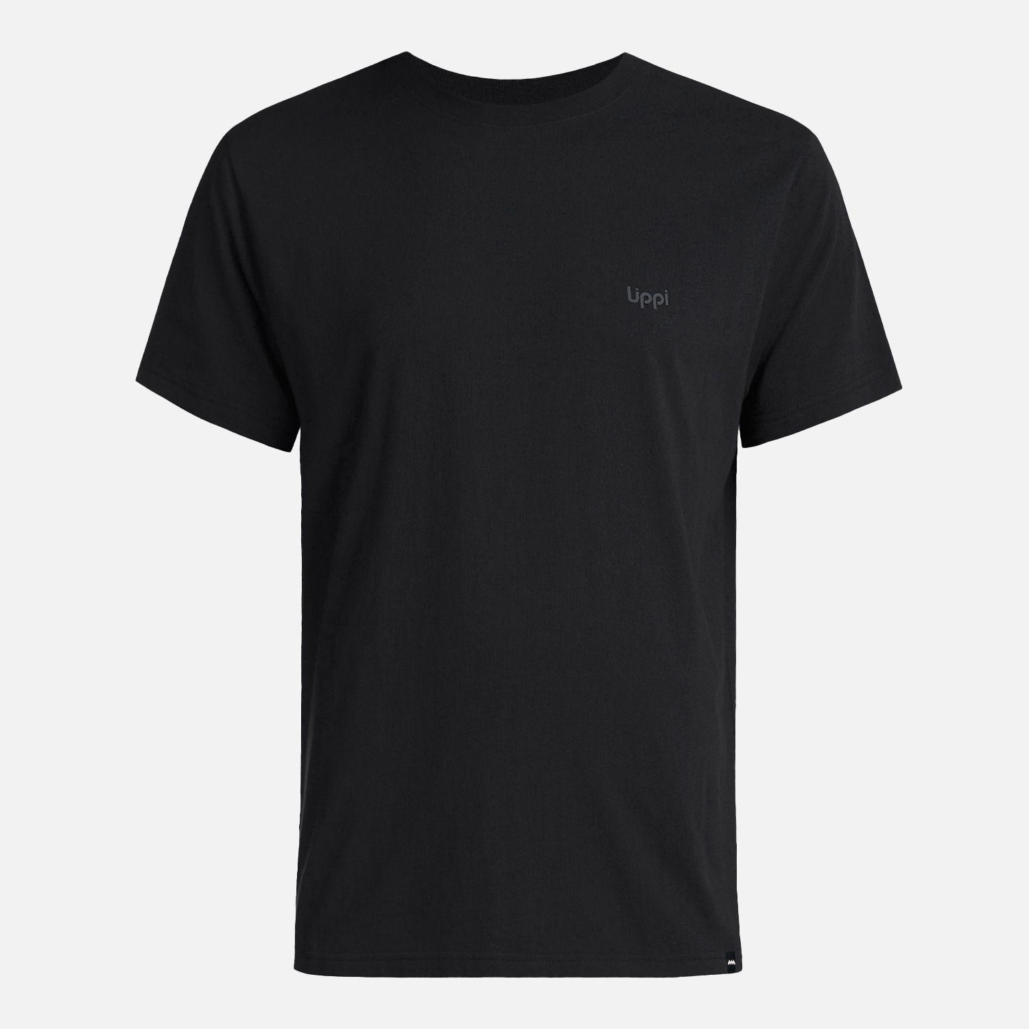 Polera Hombre Mountain Vibes T-Shirt Negro Lippi V26-5