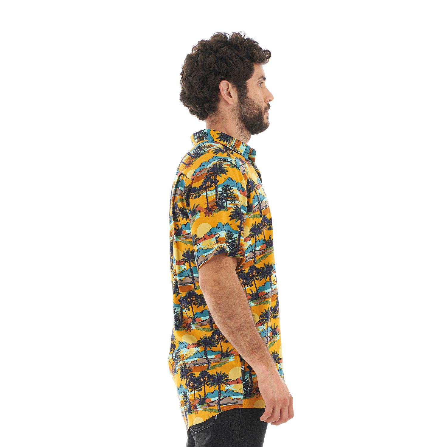 Camisa Hombre Aflora Mostaza Haka Honu-3