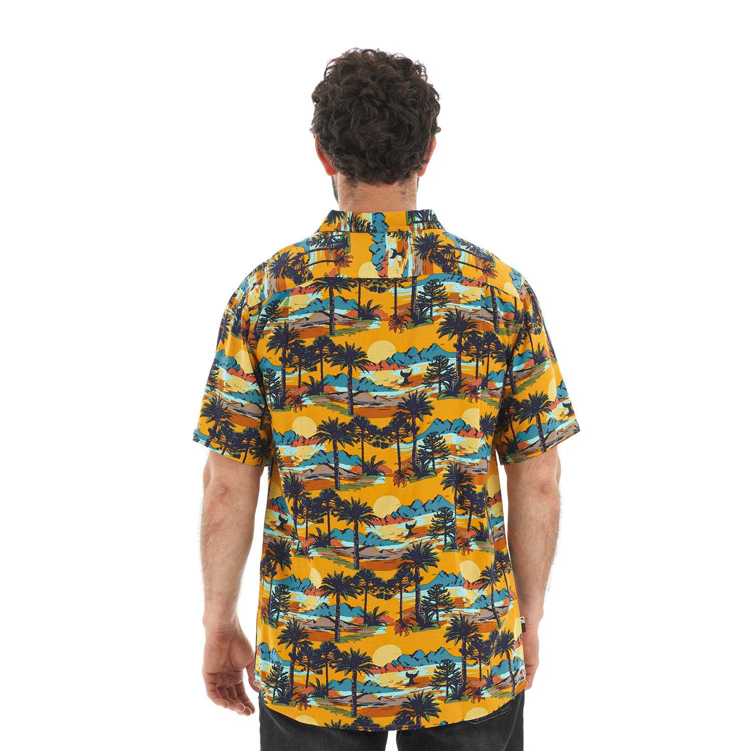 Camisa Hombre Aflora Mostaza Haka Honu-5