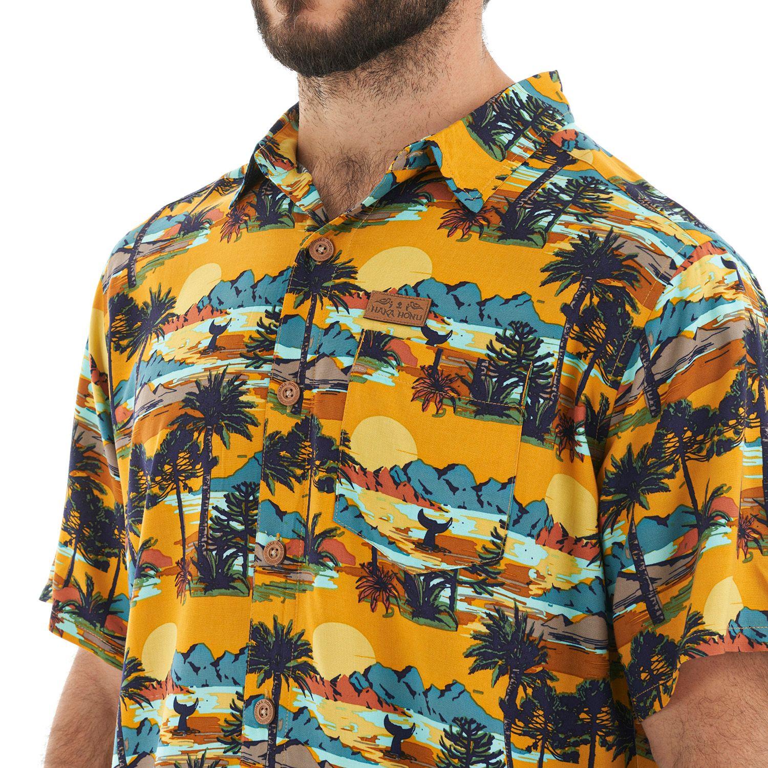 Camisa Hombre Aflora Mostaza Haka Honu-6