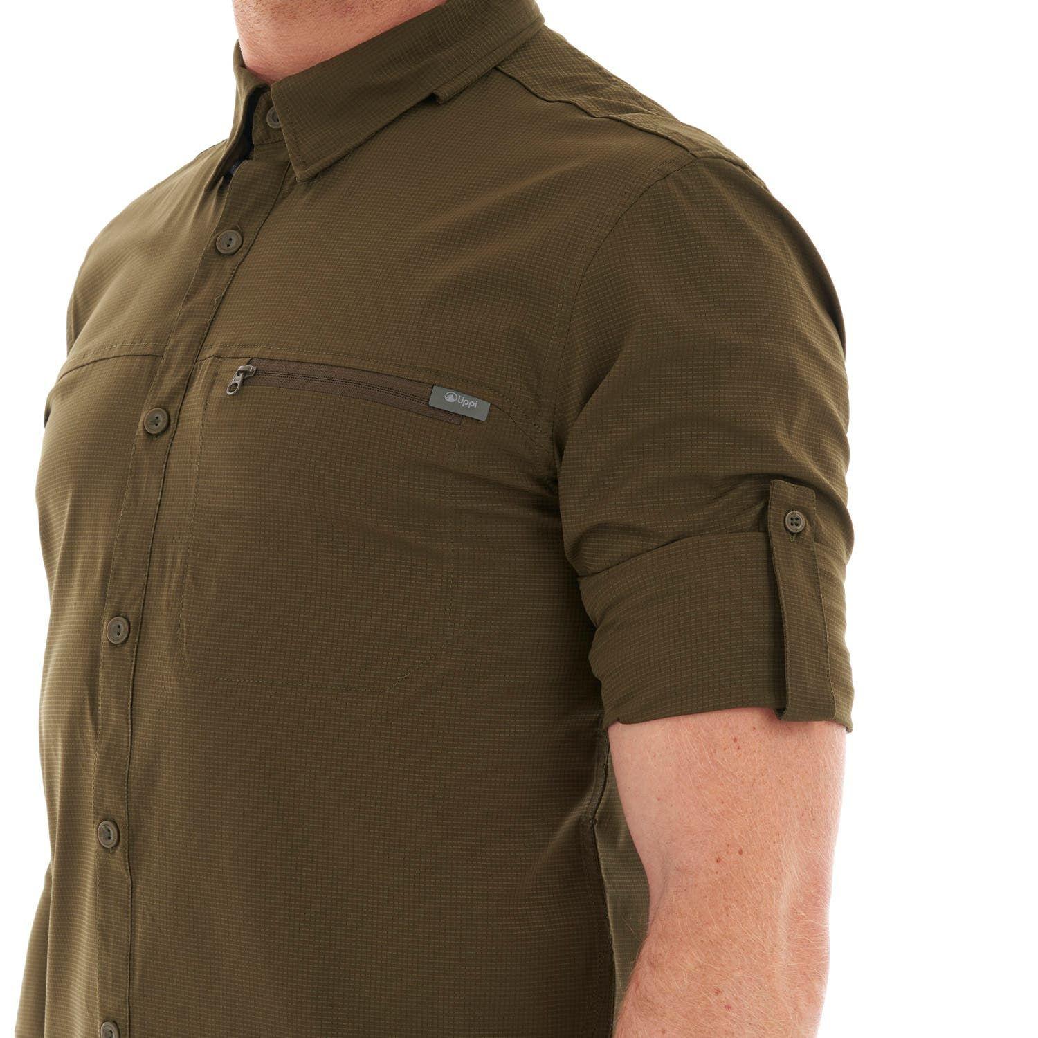 Camisa Hombre Rosselot Long Sleeve Q-Dry Shirt Oliva Oscuro Lippi-8