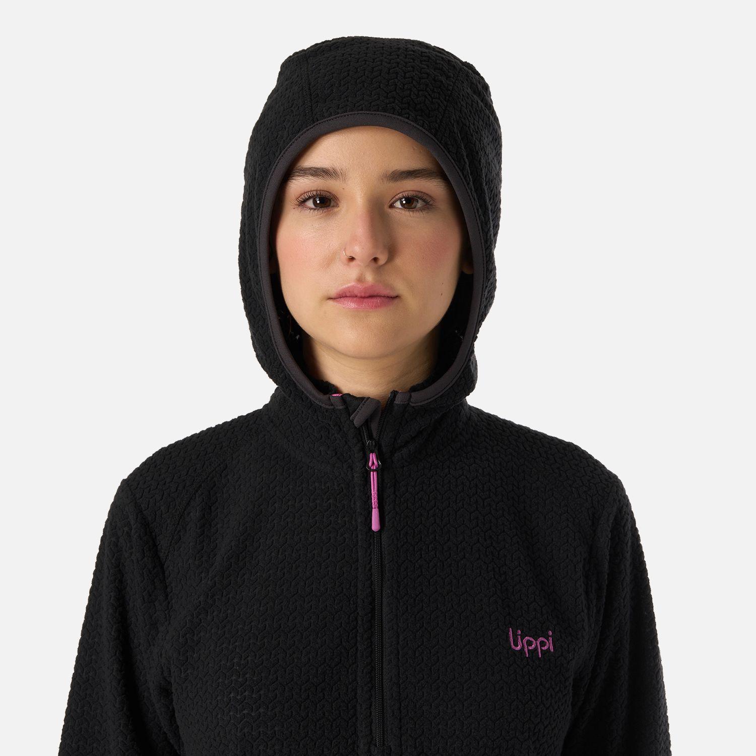 Polerón Teen Girl Mild Nano-F 1/4 Zip Hoody Negro Lippi V26-3
