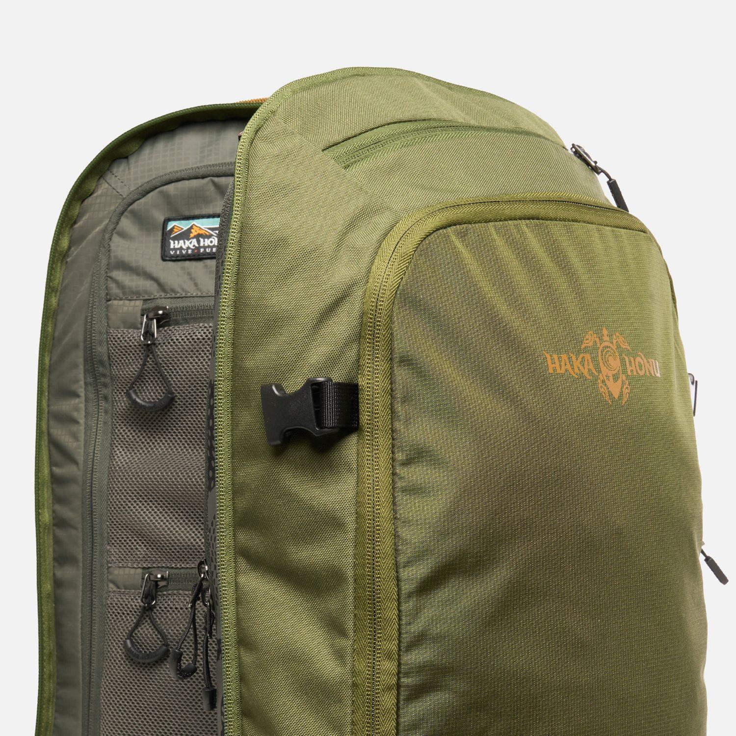 Mochila Viajera 35L Verde Militar Haka Honu V26-9