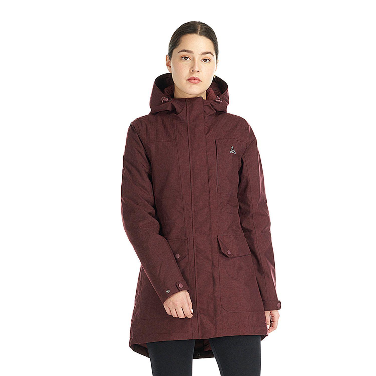 Chaqueta Mujer Oasis Vino Geography-1