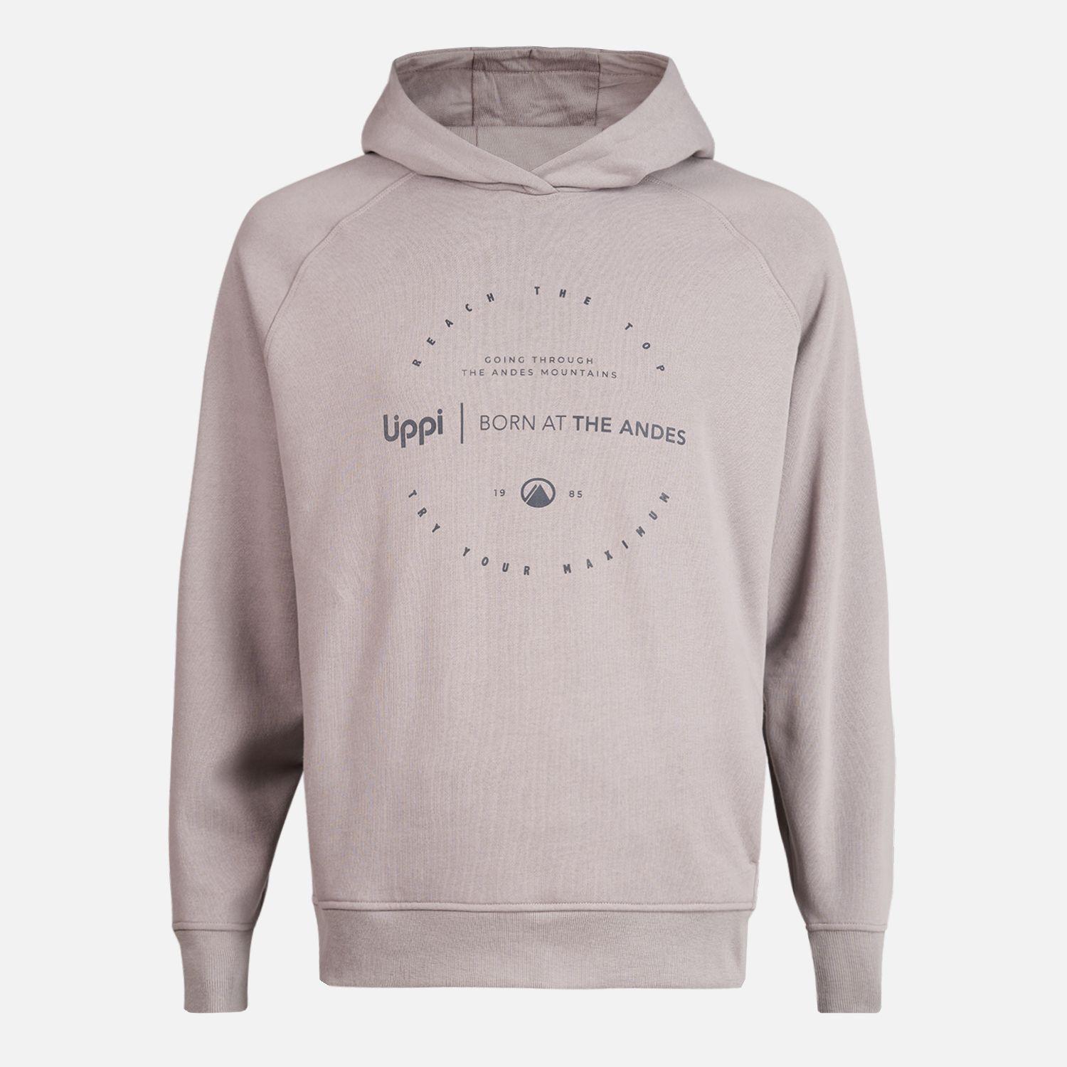 Poleron Hombre Insigne Hoody Sweatshirt Front Print Malva Lippi-0