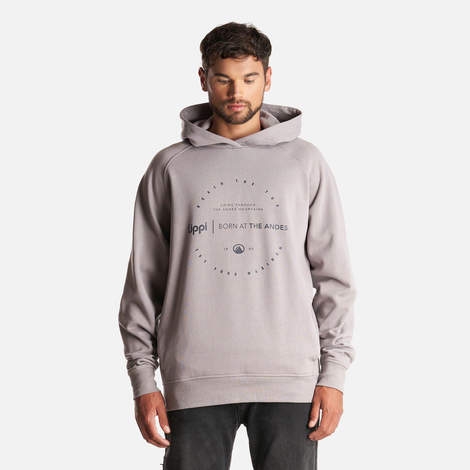 Poleron Hombre Insigne Hoody Sweatshirt Front Print Malva Lippi-1