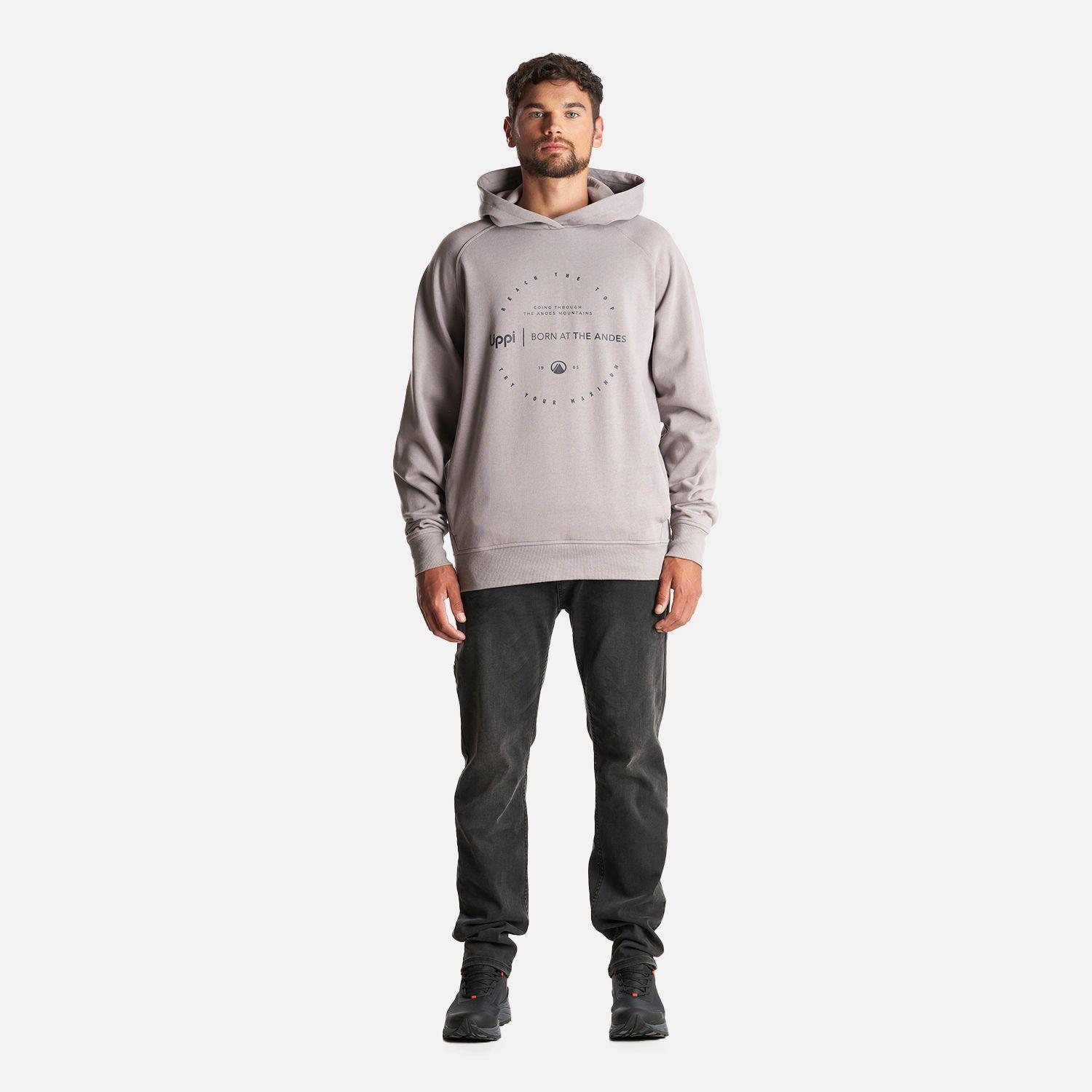 Poleron Hombre Insigne Hoody Sweatshirt Front Print Malva Lippi-6